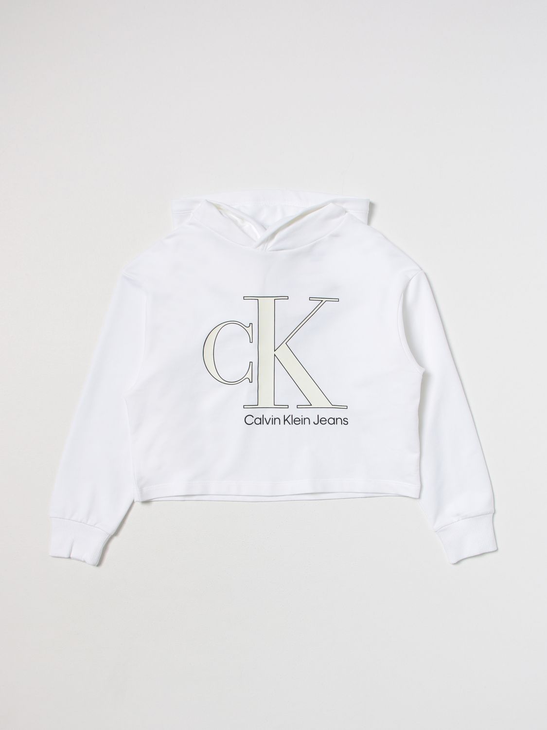 Regenboog gijzelaar ideologie CALVIN KLEIN: sweater for girls - White | Calvin Klein sweater IG0IG01934  online on GIGLIO.COM