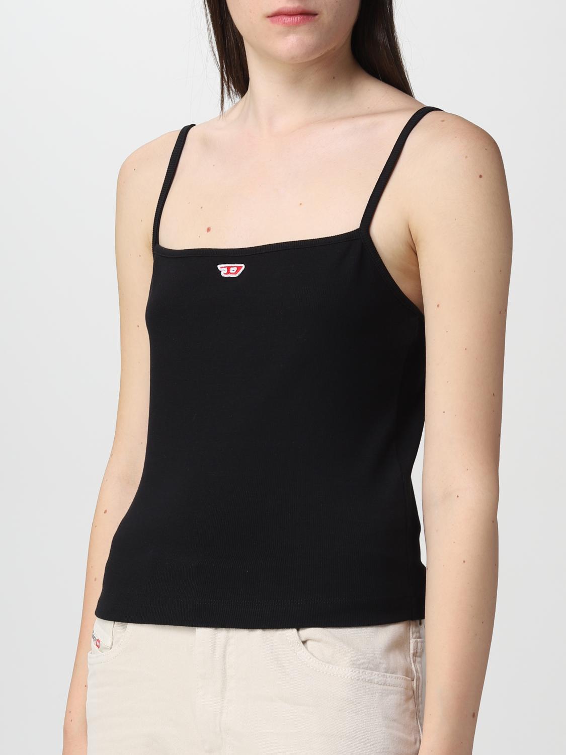 DIESEL: top for woman - Black | Diesel top A05107OEJAI online on GIGLIO.COM