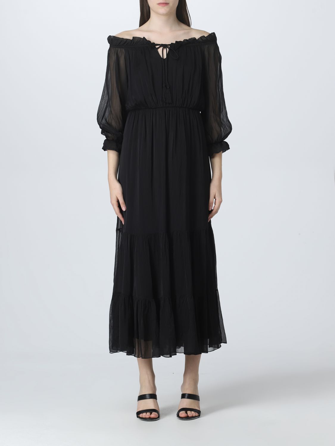KAOS: dress for woman - Black | Kaos dress PPJCF010 online on GIGLIO.COM
