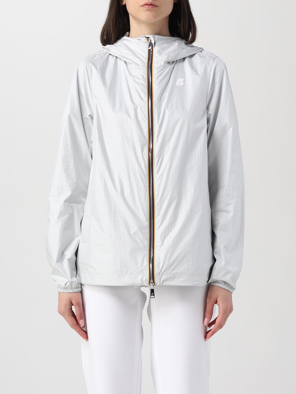 K-WAY: jacket for woman - White | K-Way jacket K21183W online on GIGLIO.COM
