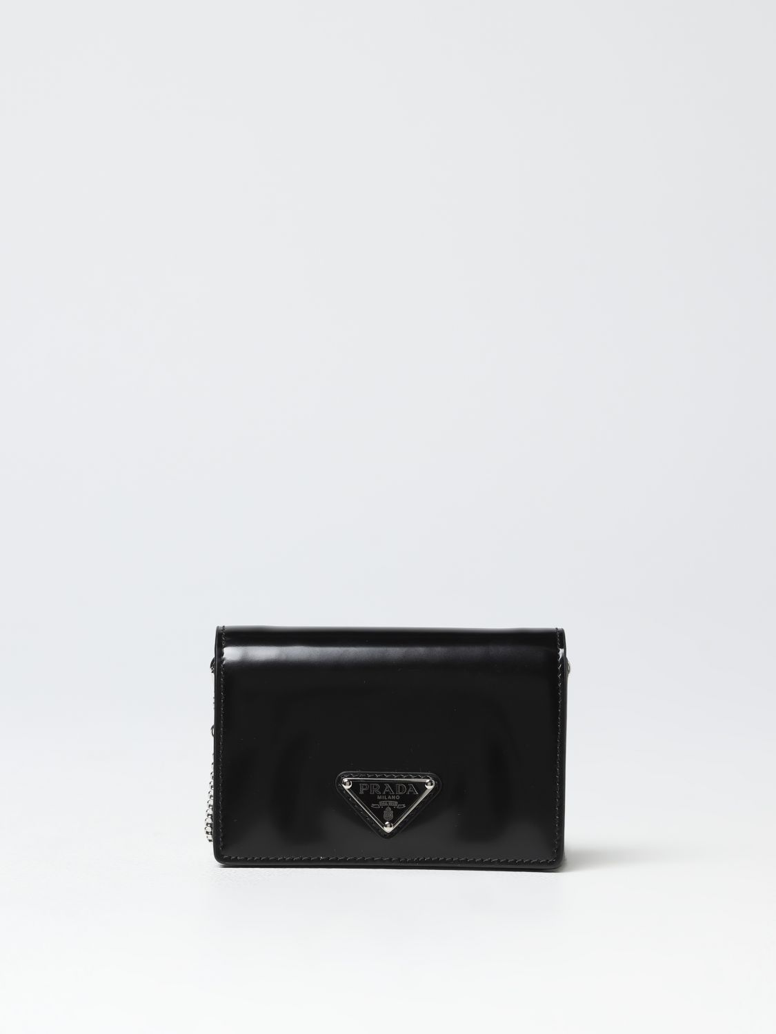 PRADA: wallet for woman - Black | Prada wallet 1MR028ZO6F online on  