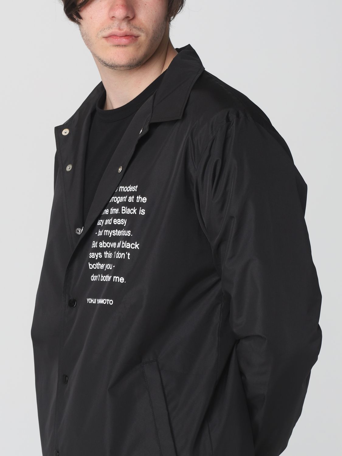 YOHJI YAMAMOTO: shirt for man - Black | Yohji Yamamoto shirt HZY90900 ...