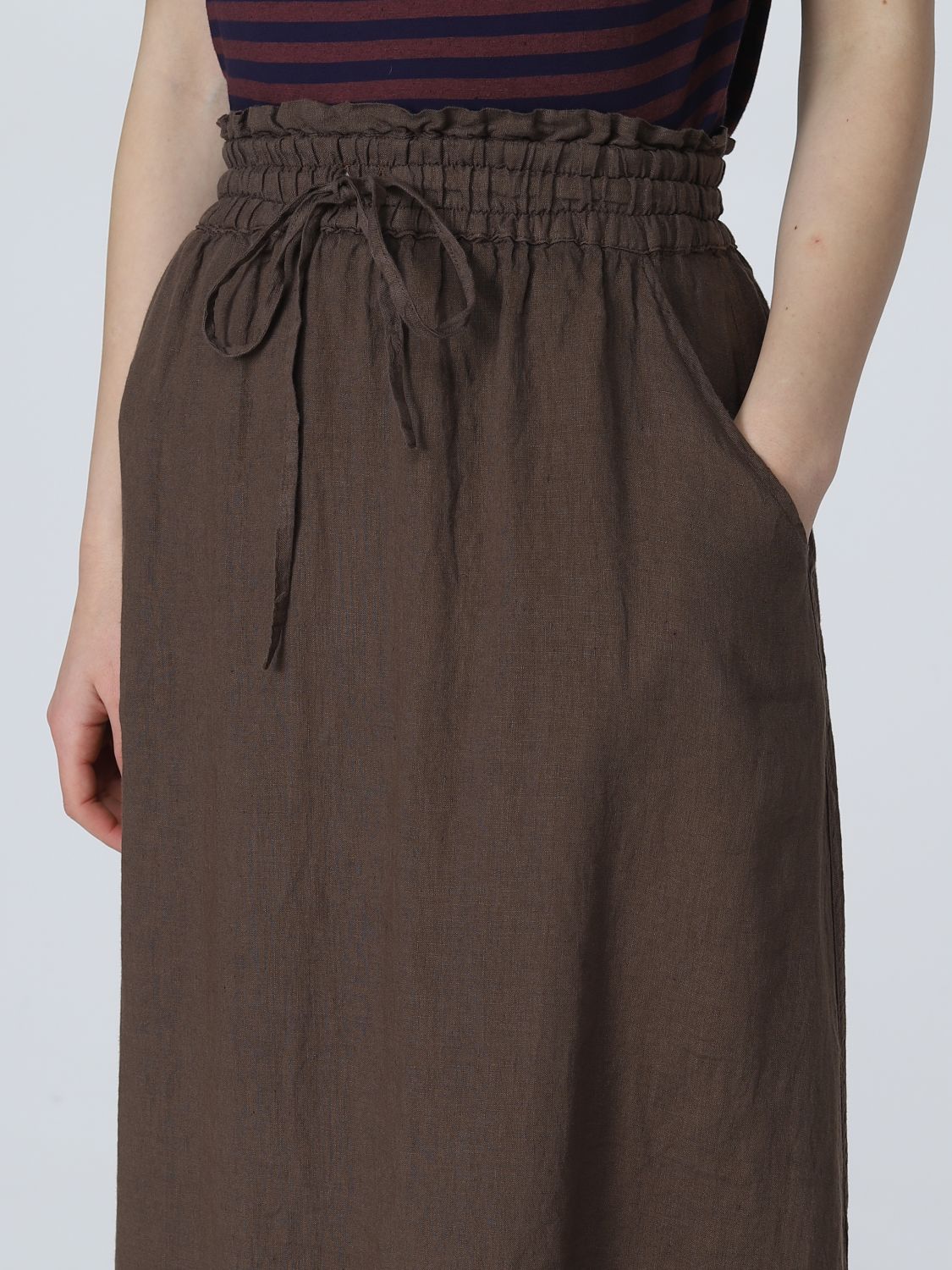 MASSIMO ALBA: skirt for woman - Brown | Massimo Alba skirt T0033 FARAH ...