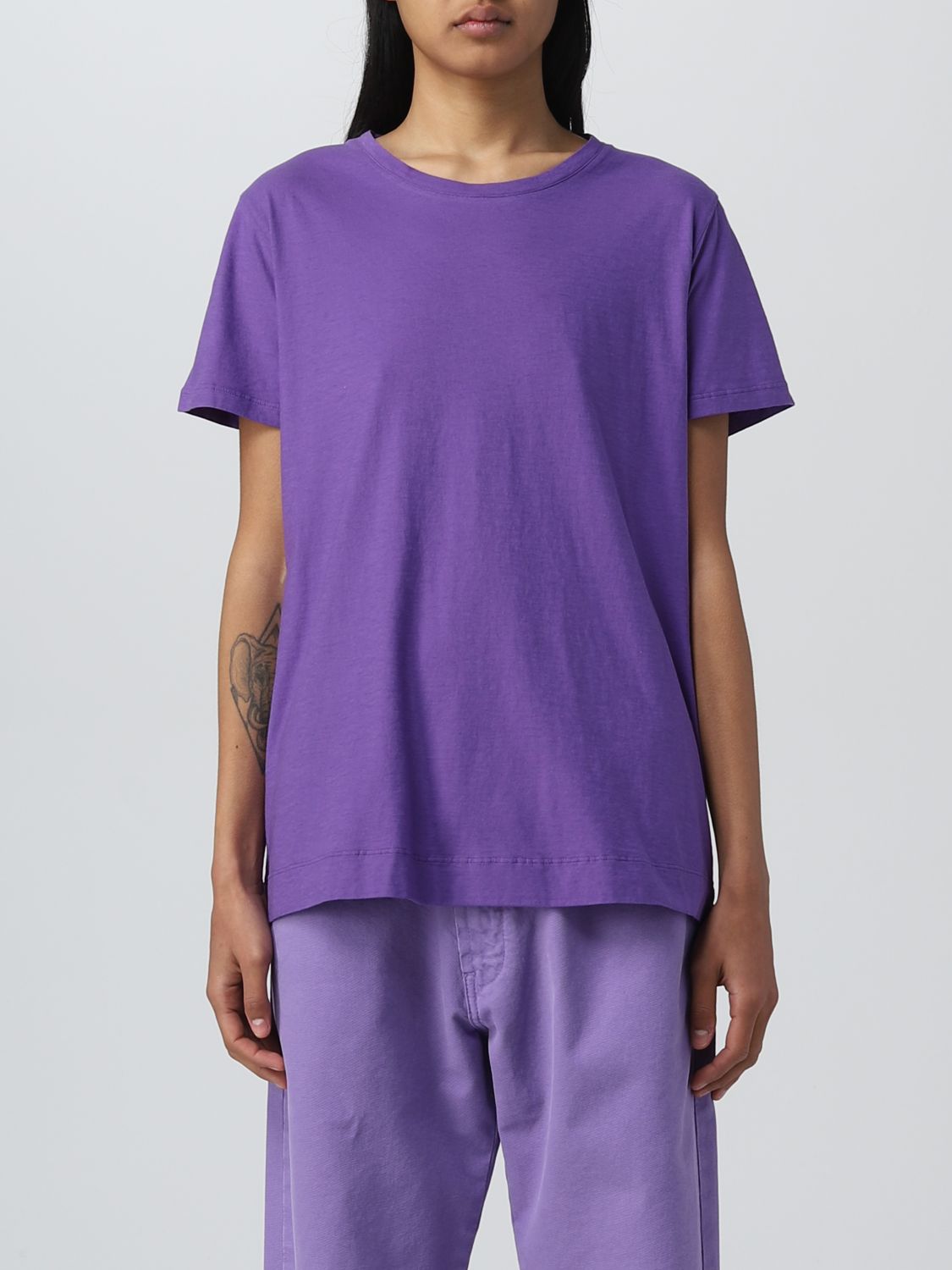 t-shirt massimo alba woman colour violet