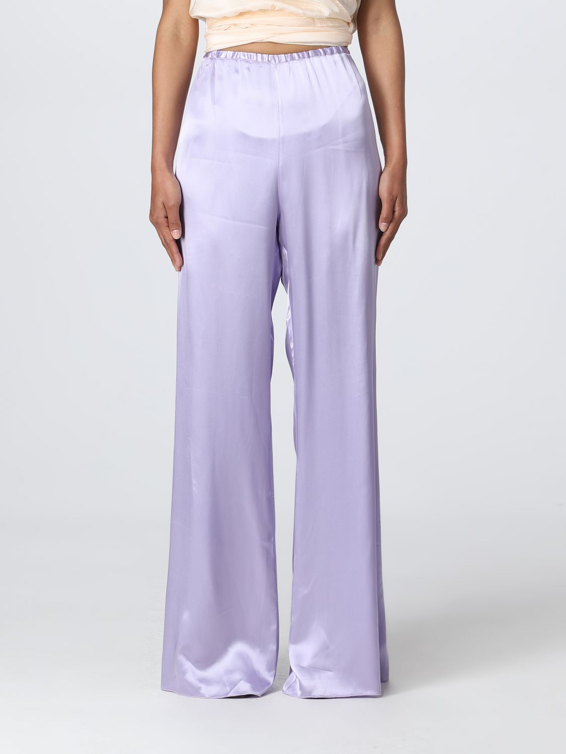 FORTE FORTE: pants for woman - Violet | Forte Forte pants 10347MYPANTS ...