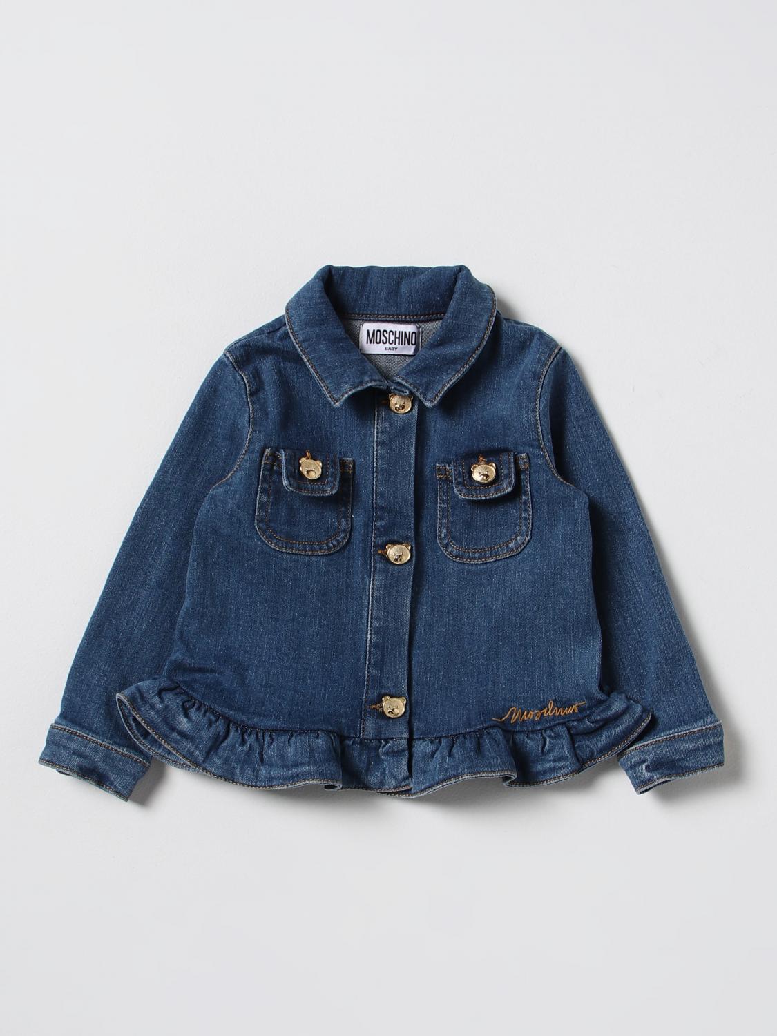 MOSCHINO BABY jacket for baby Blue Moschino Baby jacket