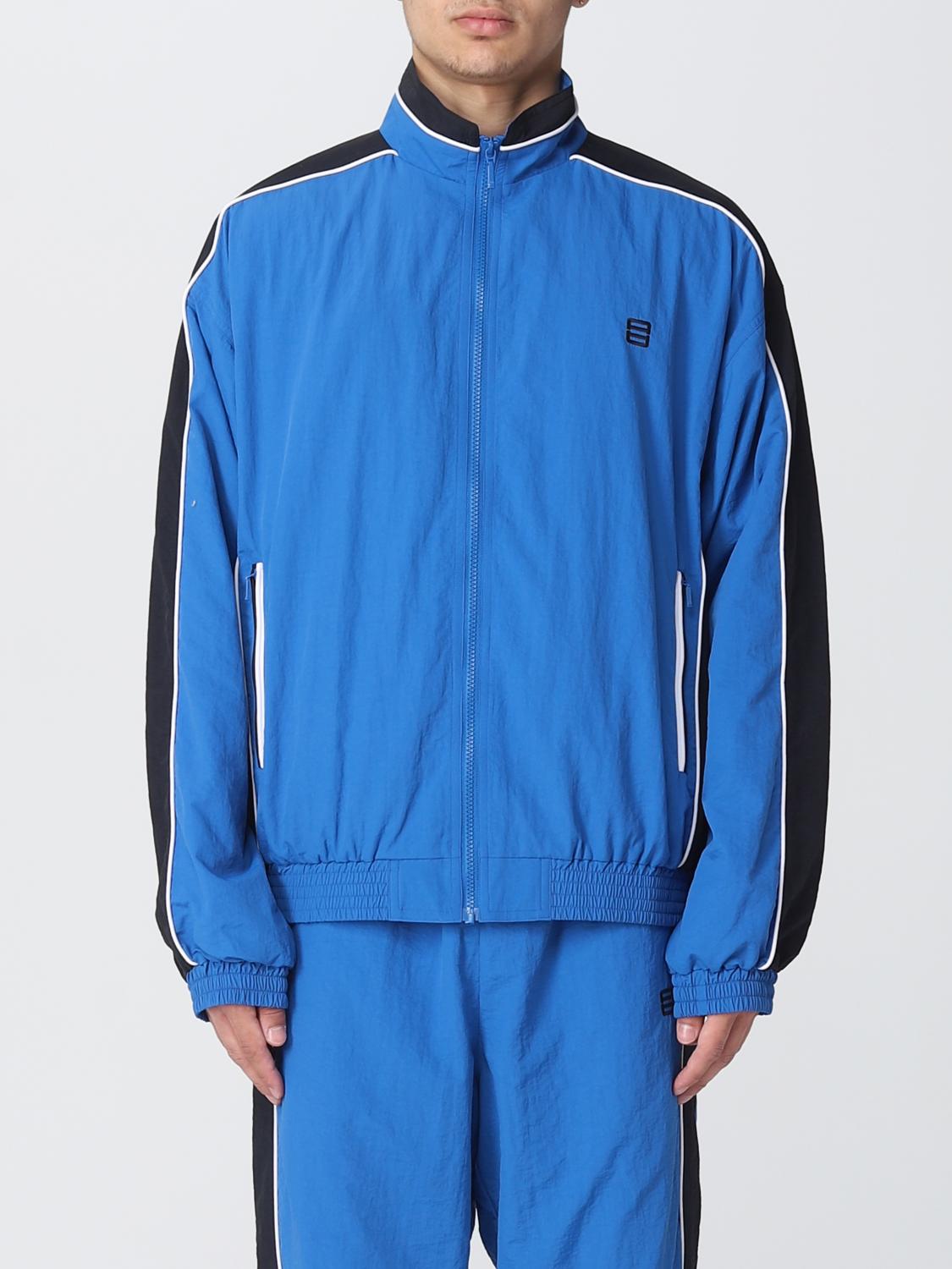 Ambush Embroidered Logo Nylon Track Jacket In Blue
