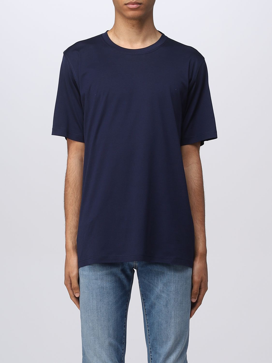 KITON T-SHIRT KITON MEN COLOR BLUE,E23348009