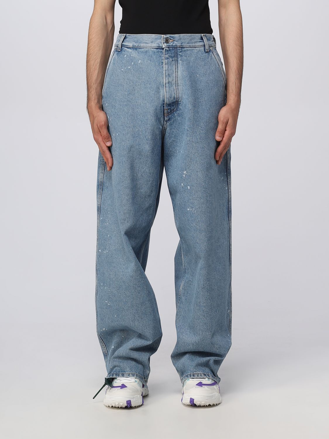 OFF-WHITE: jeans for man - Blue | Off-White jeans OMYA159S23DEN002 ...