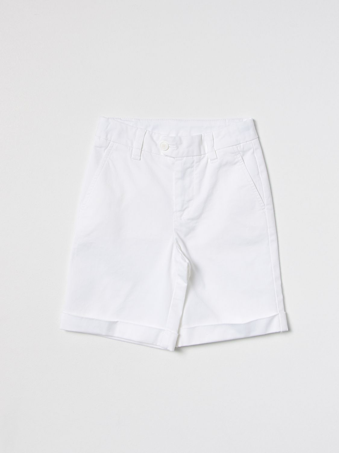 Dondup Kids' Shorts In Cotton Blend In White