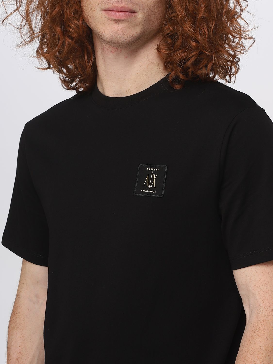 ARMANI EXCHANGE: t-shirt for man - Black | Armani Exchange t-shirt ...