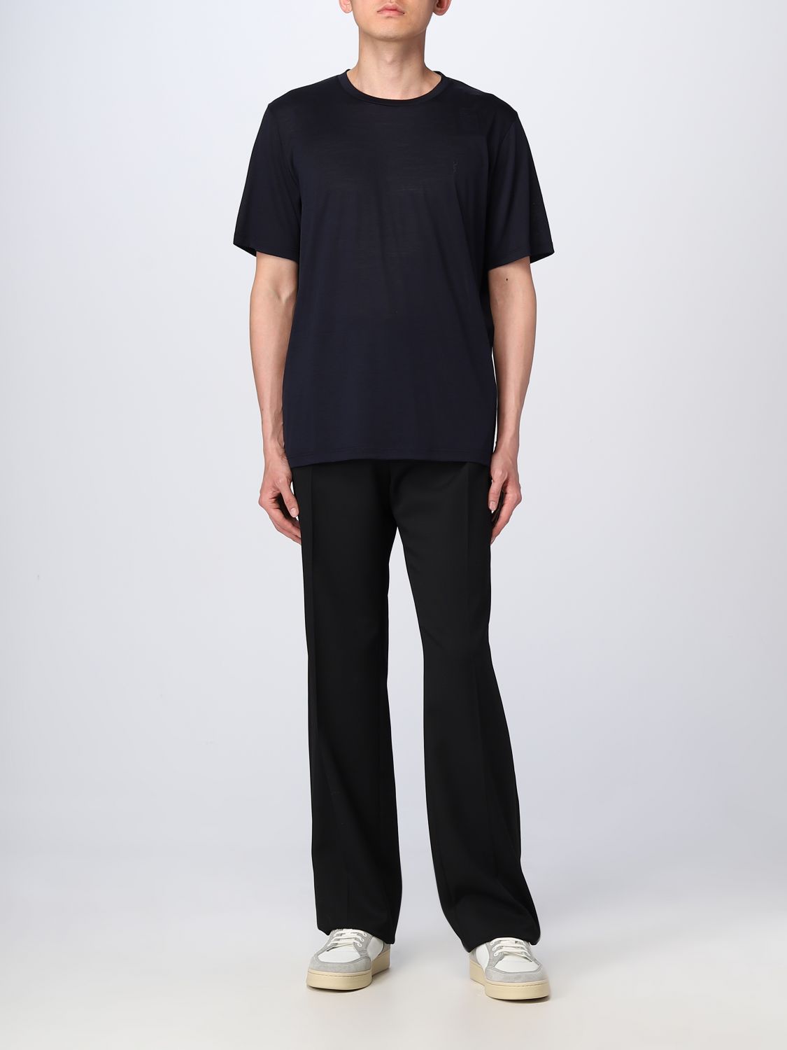 SAINT LAURENT: wool pants - Black | Saint Laurent pants 737998Y512W ...
