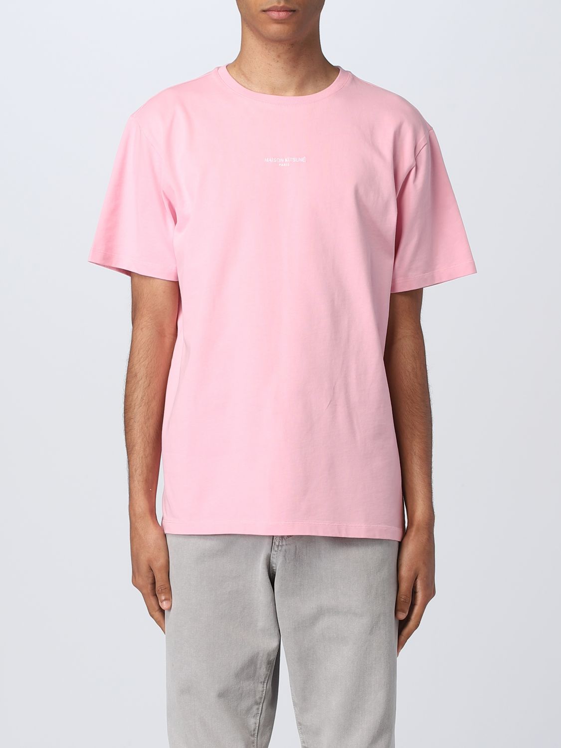 Maison Kitsuné T-shirt  Men Color Pink