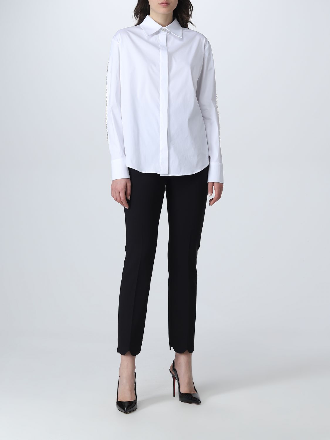 Camicia Genny: Camicia Genny in tessuto sintetico bianco 2