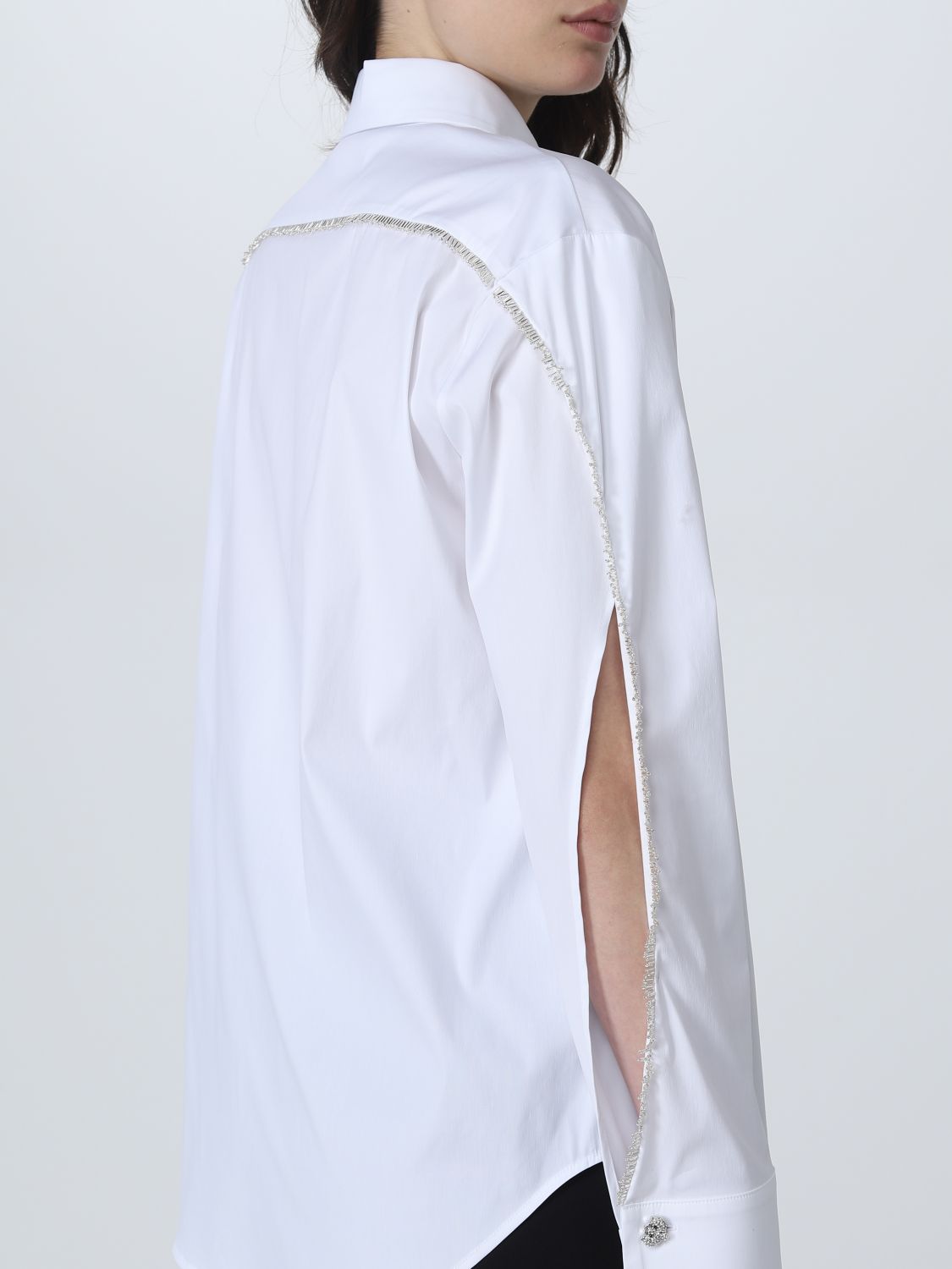 Camicia Genny: Camicia Genny in tessuto sintetico bianco 5