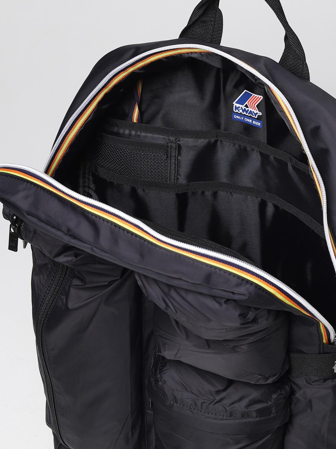 KWAY backpack for man Black KWay backpack K2118SW online on