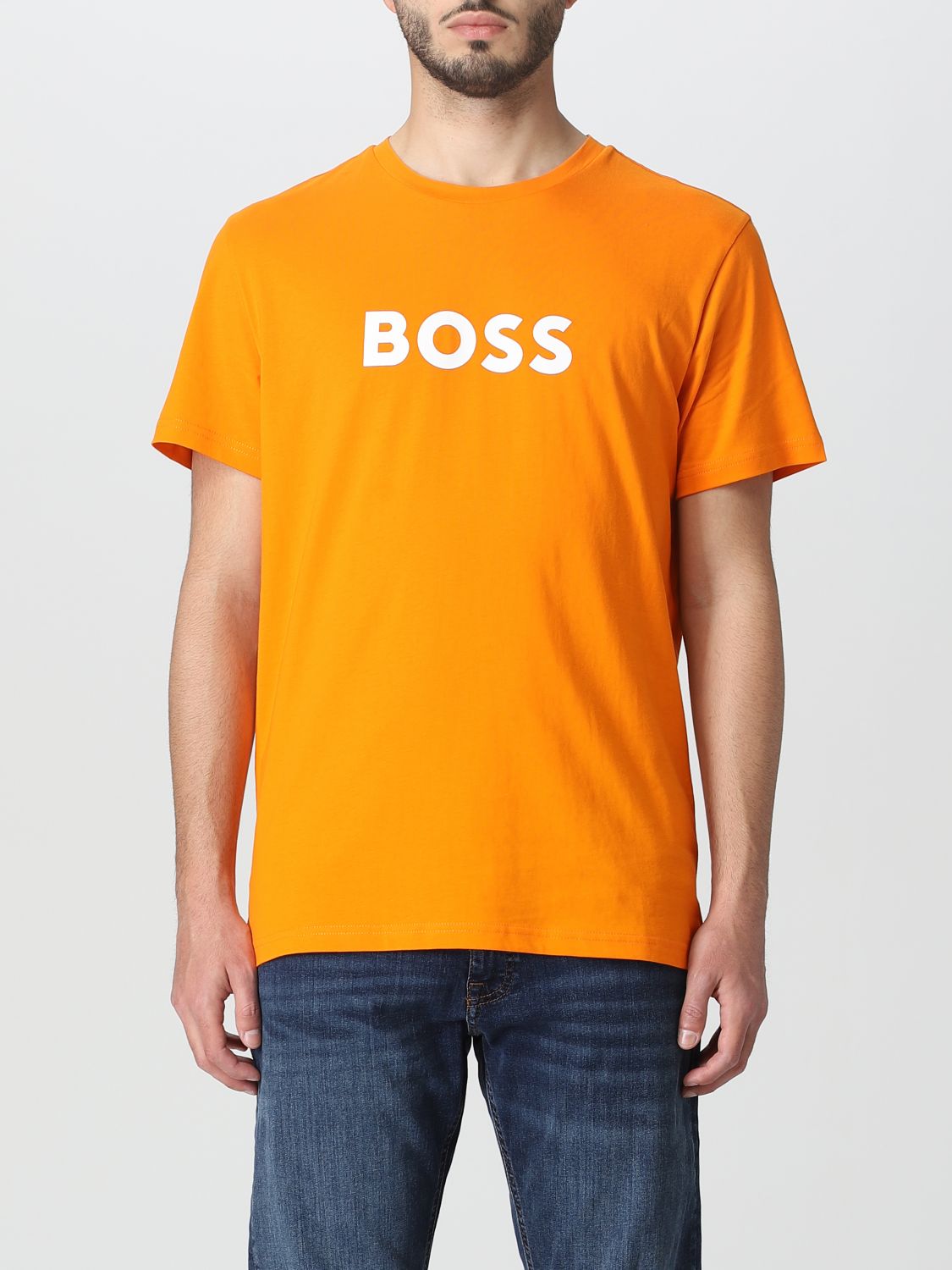 BOSS: t-shirt for man - Orange | Boss t-shirt 50491706 on GIGLIO.COM