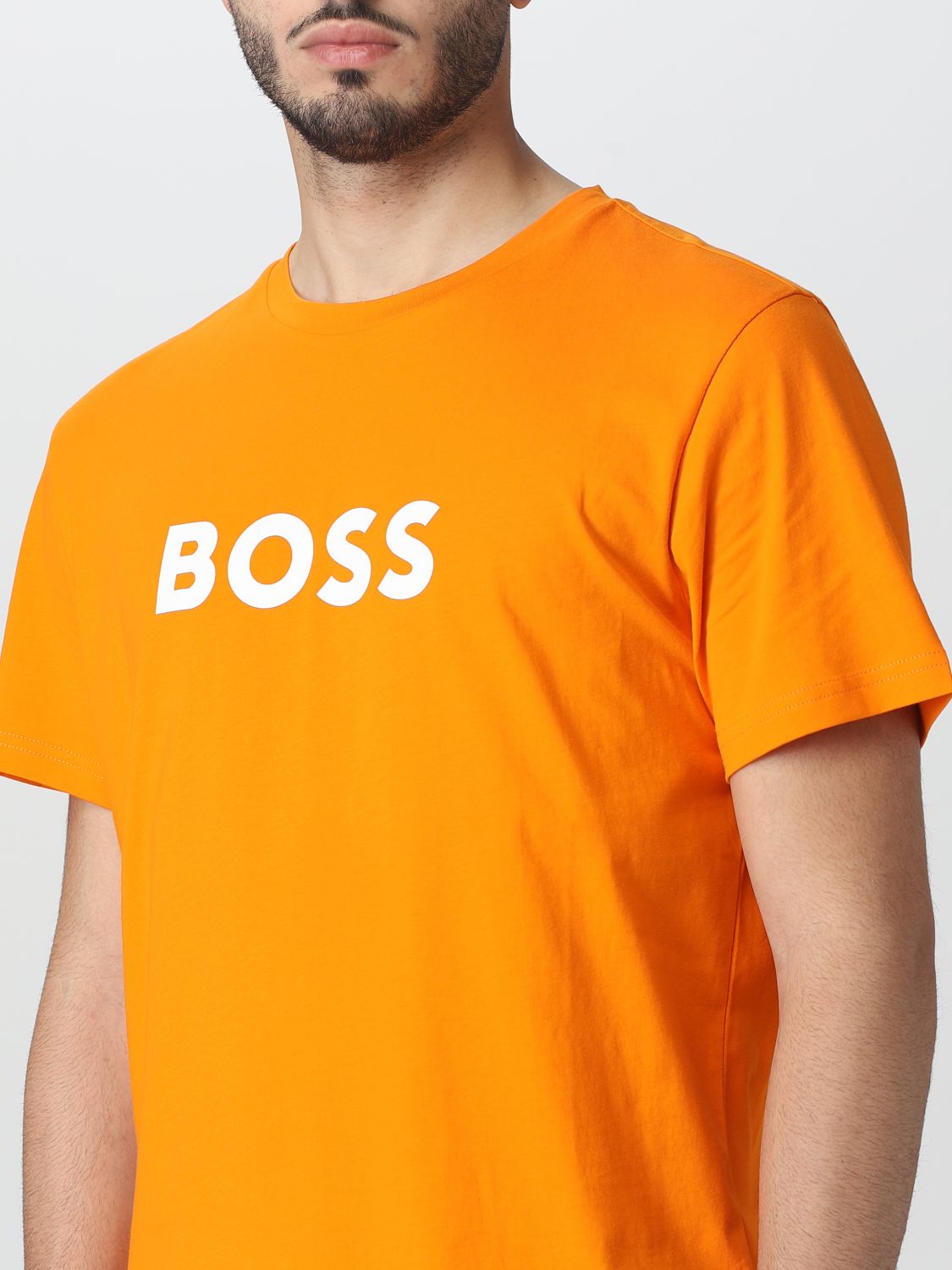 BOSS: t-shirt for man - Orange | Boss t-shirt 50491706 online at