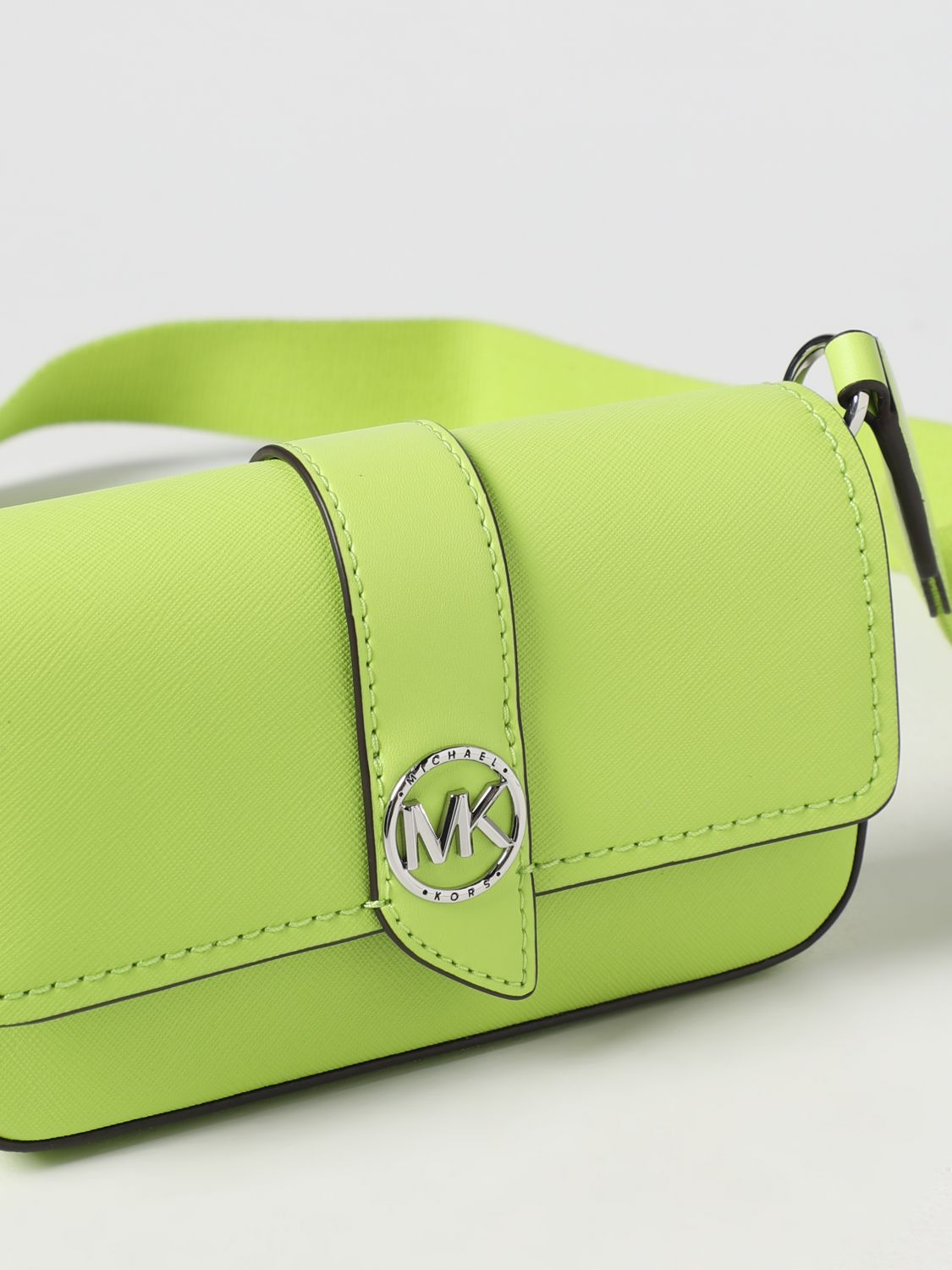 MICHAEL KORS: mini bag for woman - Lime | Michael Kors mini bag 32S3SGRC1L  online on 