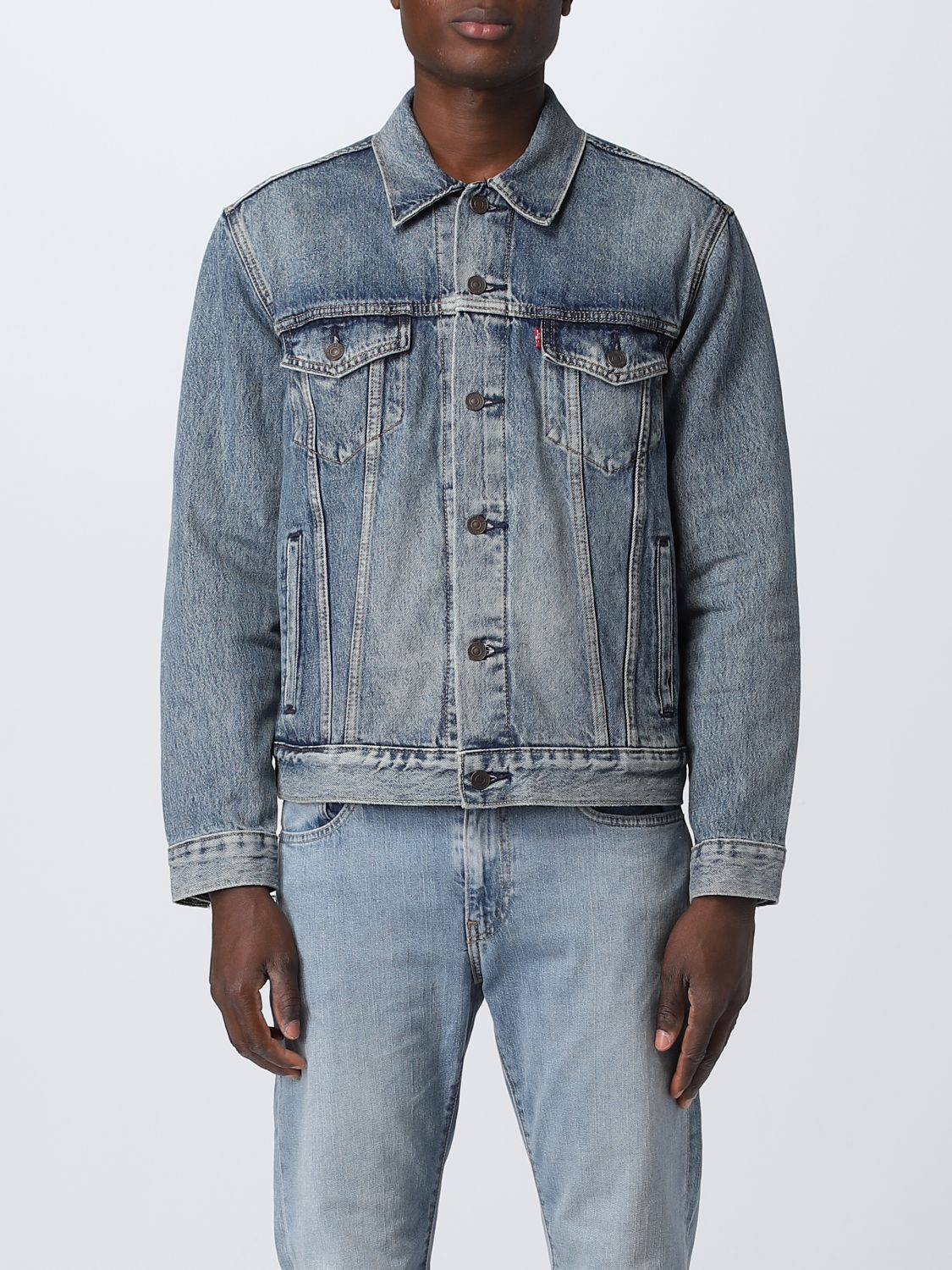 LEVI'S: jacket for man - Blue | Levi's jacket 723340574 online on ...