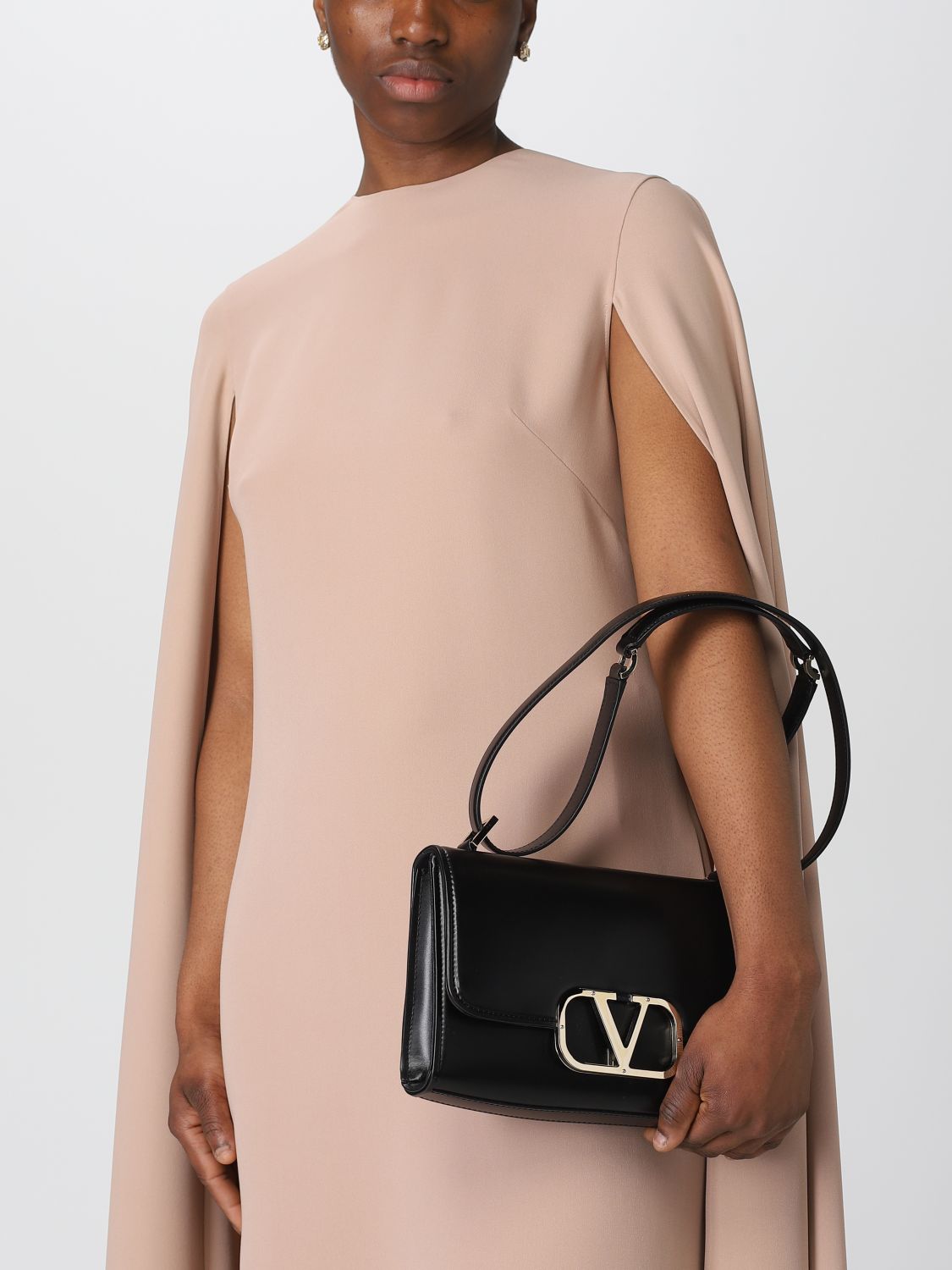 Valentino Garavani Small V Logo Type Shoulder Bag