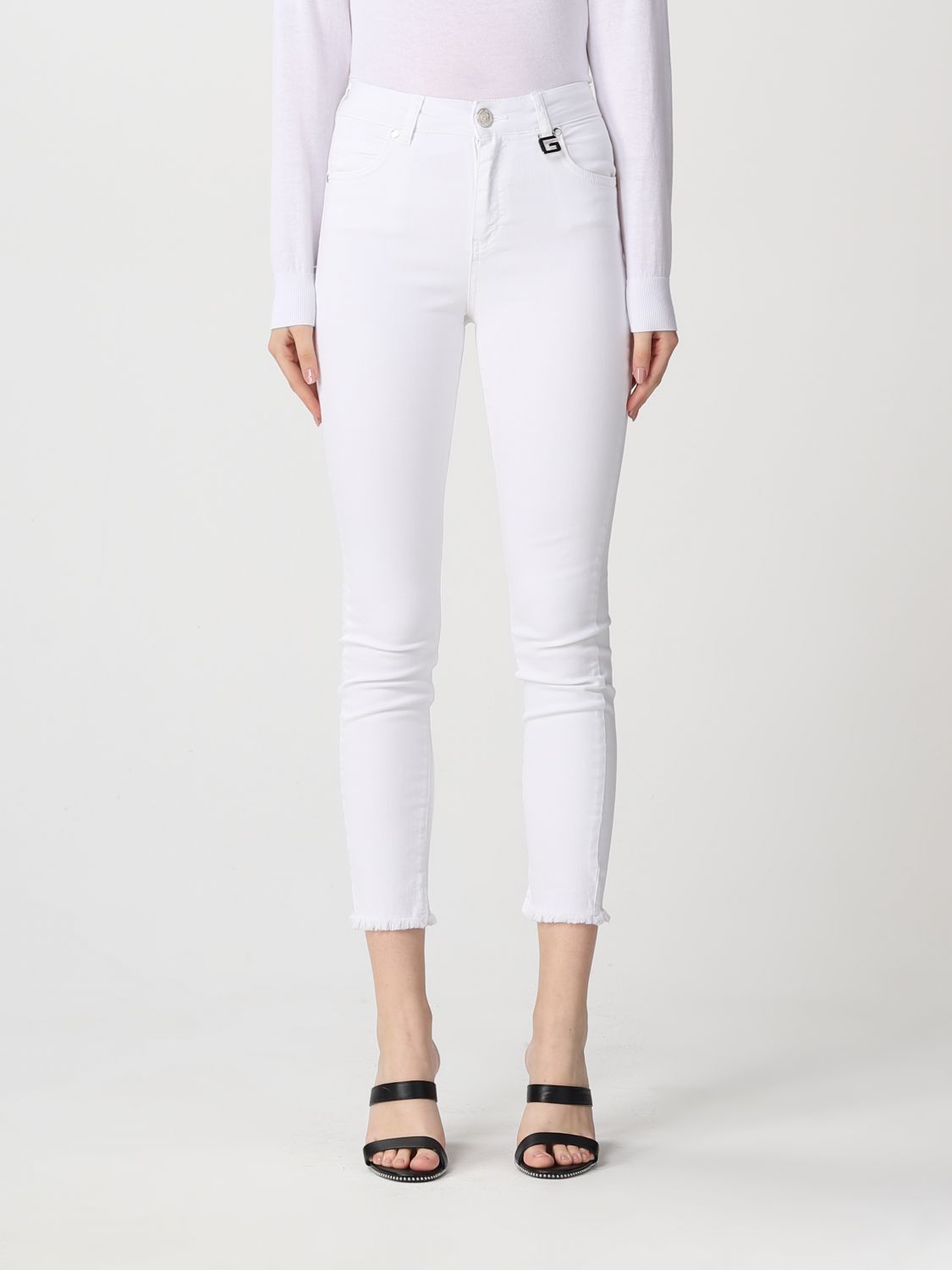 jeans gaëlle paris woman colour white