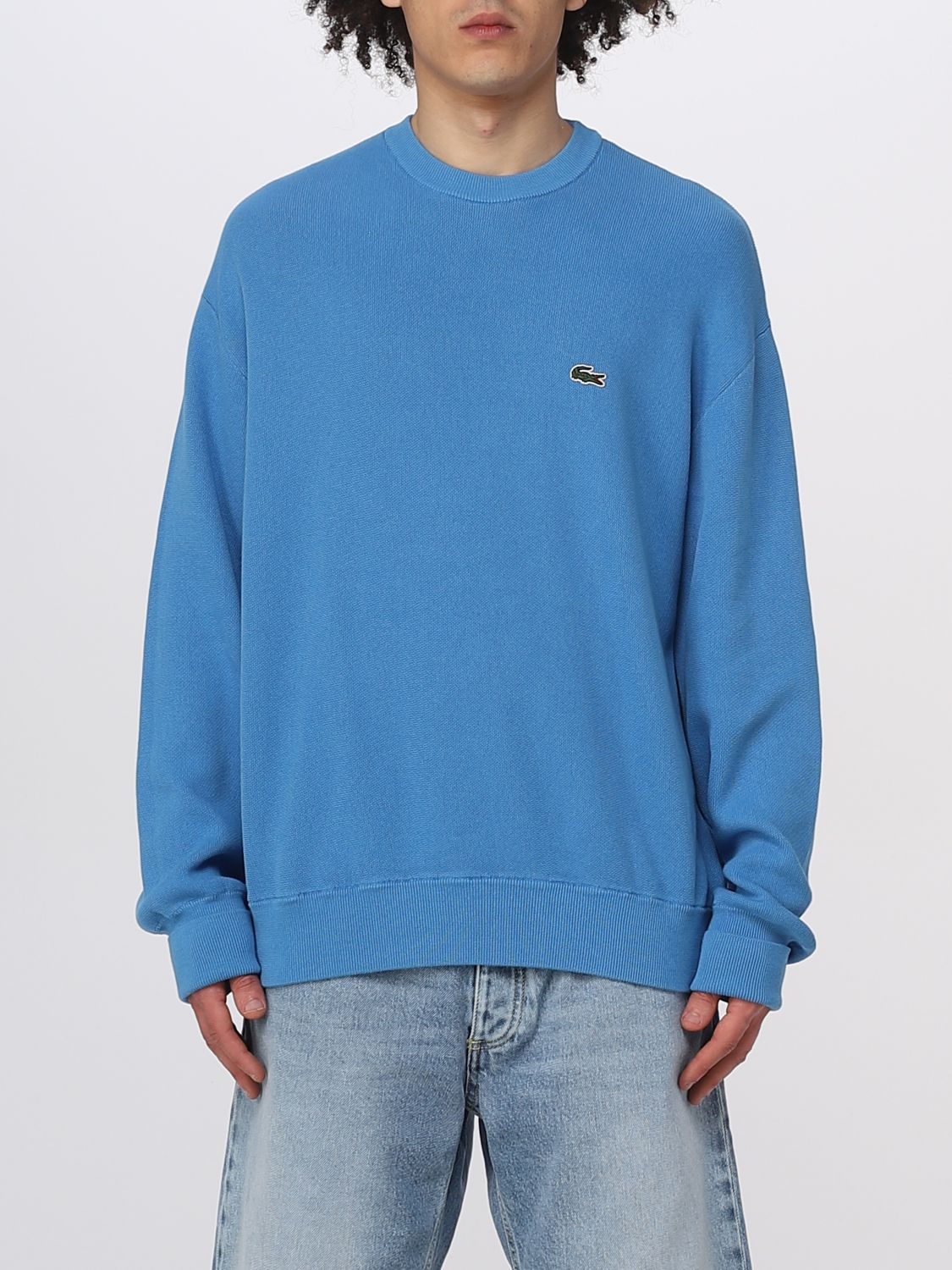sweater for man - Turquoise Lacoste sweater AH6882 online on GIGLIO.COM