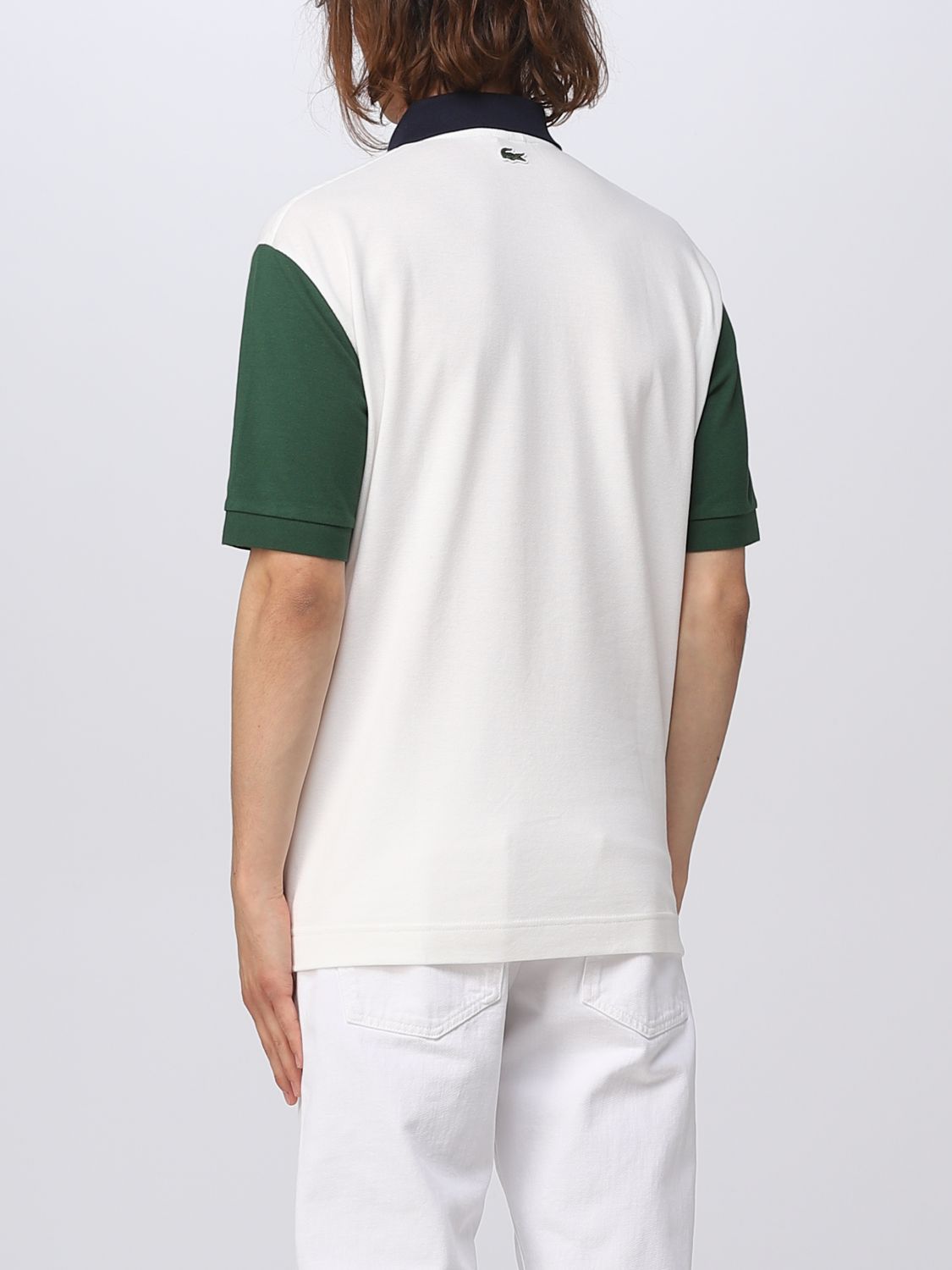 LACOSTE: polo shirt for man - White | Lacoste polo shirt PH7822 online ...