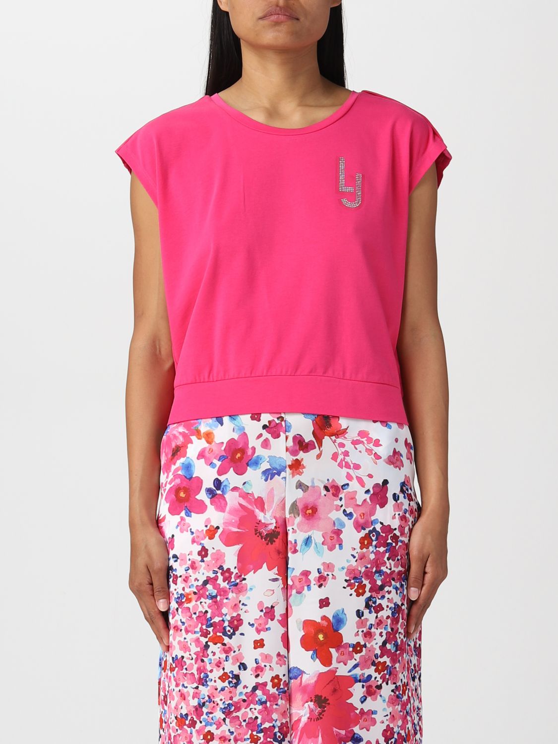 Roble crear promoción Liu •jo T-shirt Liu Jo Woman Color Fuchsia | ModeSens