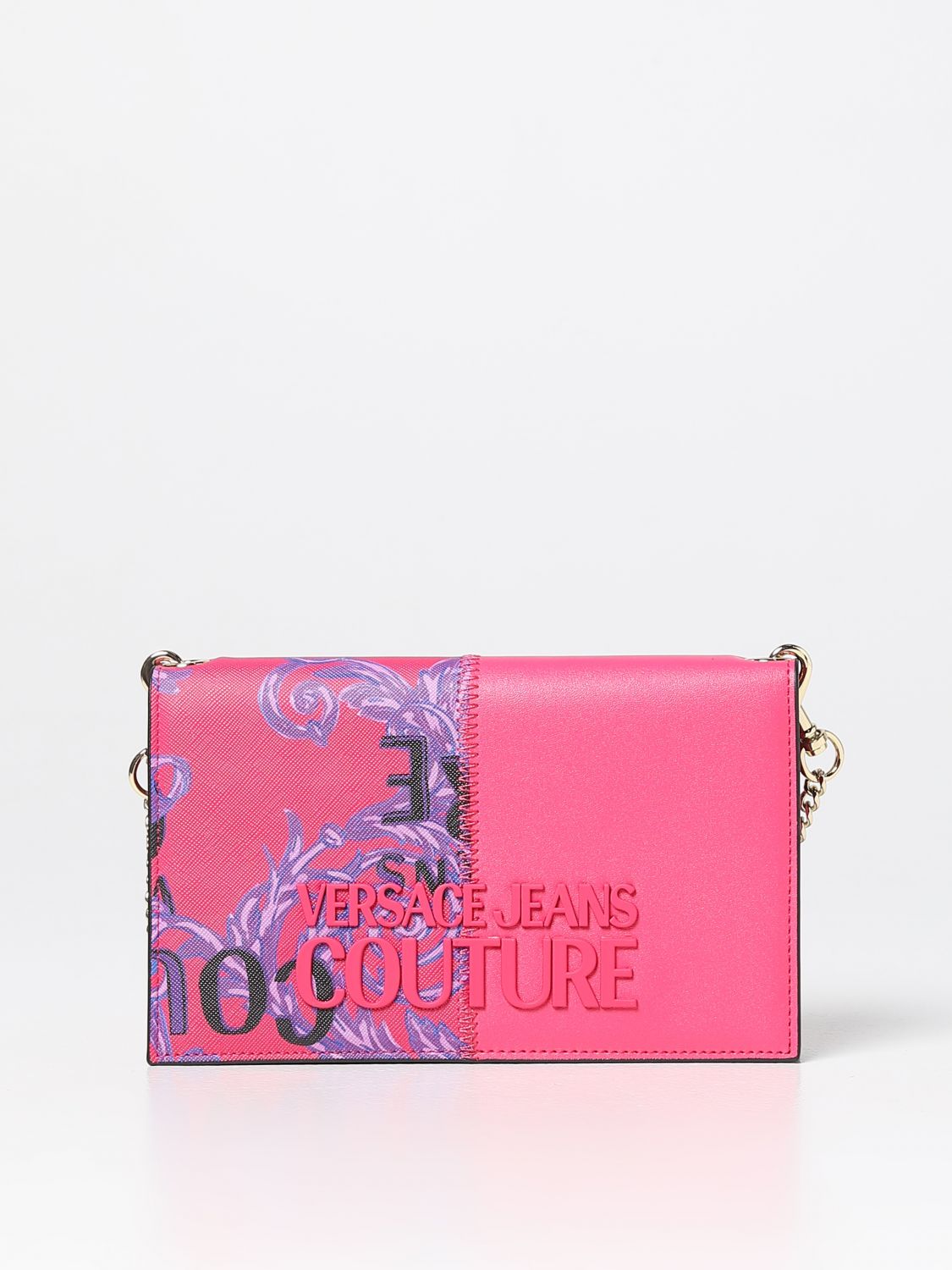 Versace Jeans Couture Bag In Synthetic Leather In Fuchsia