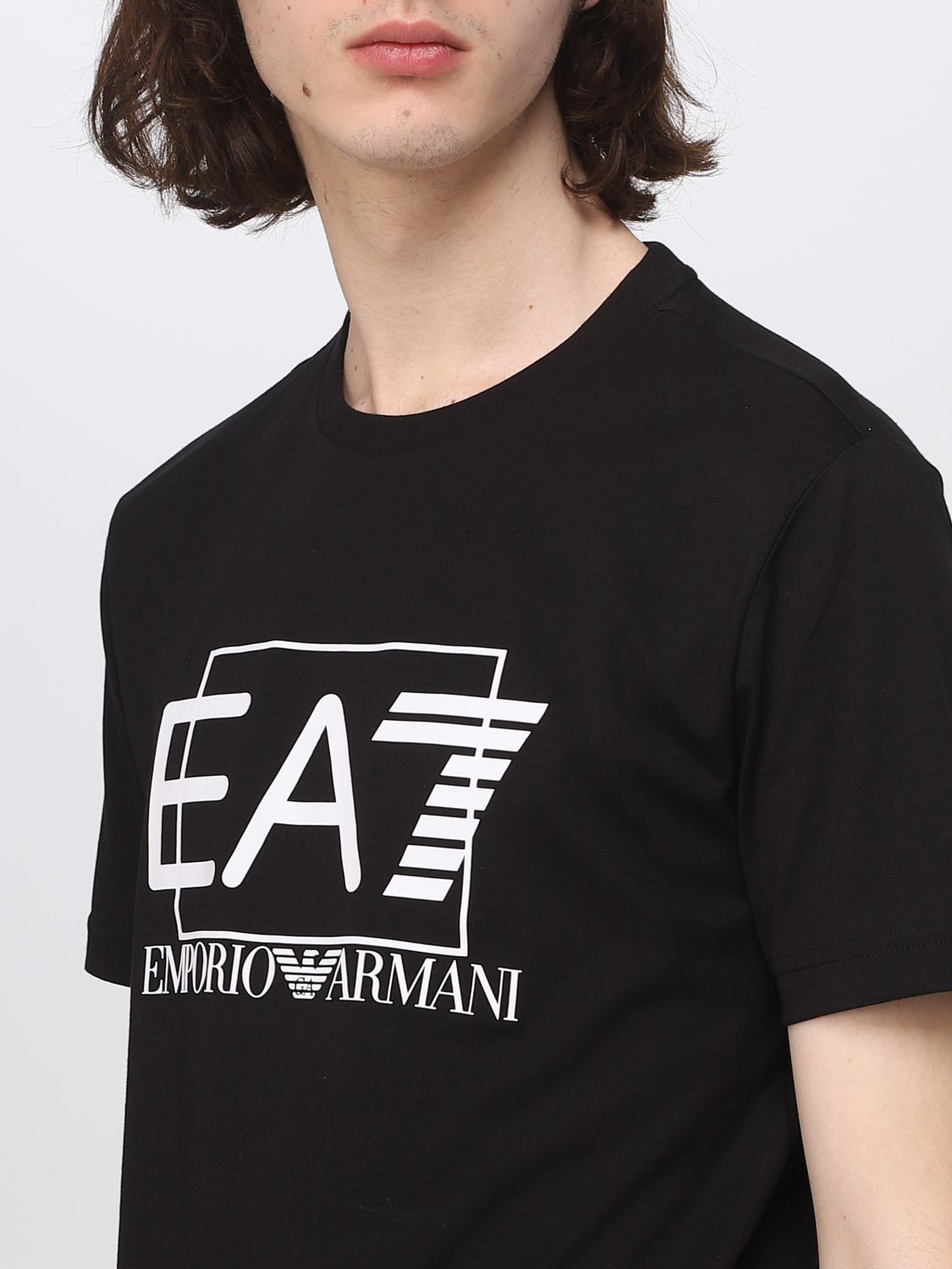 hanger Glimlach George Stevenson EA7: t-shirt for man - Black | Ea7 t-shirt 3RPT81PJM9Z online on GIGLIO.COM