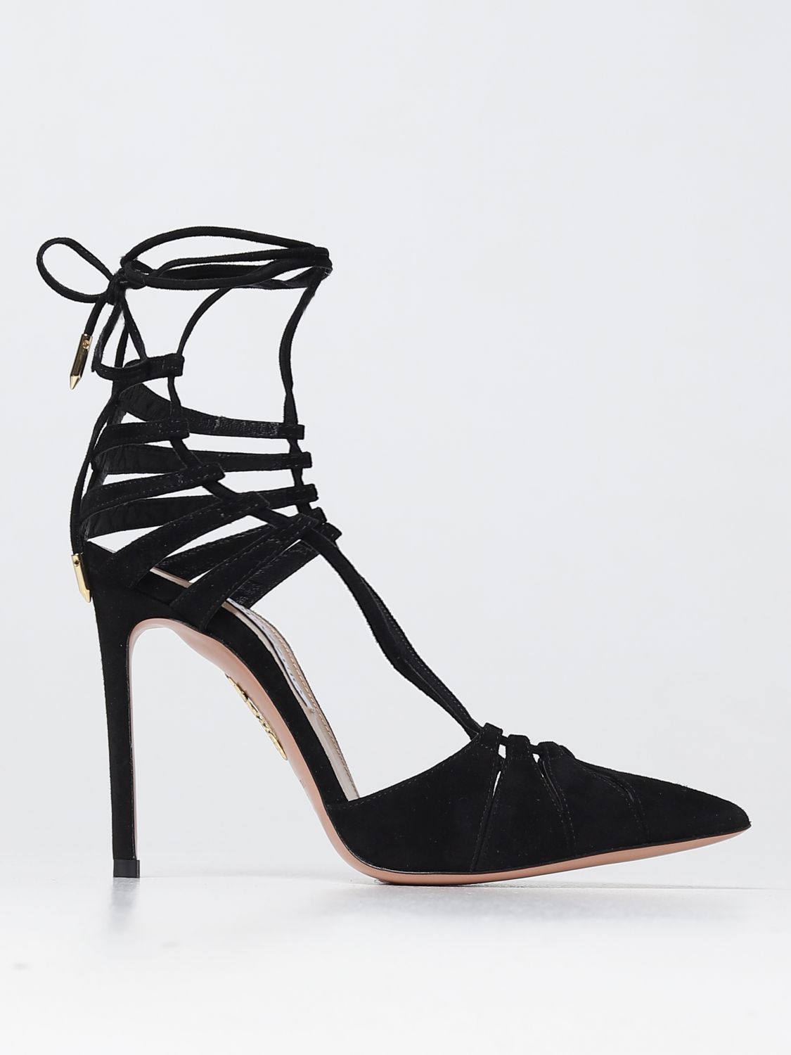 Aquazzura High Heel Shoes Woman In Black | ModeSens