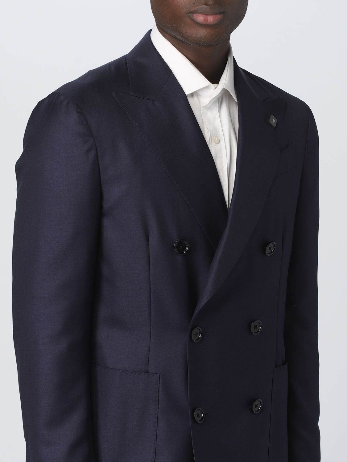 LARDINI: jacket for man - Blue | Lardini jacket EP6011AEEPAD60512