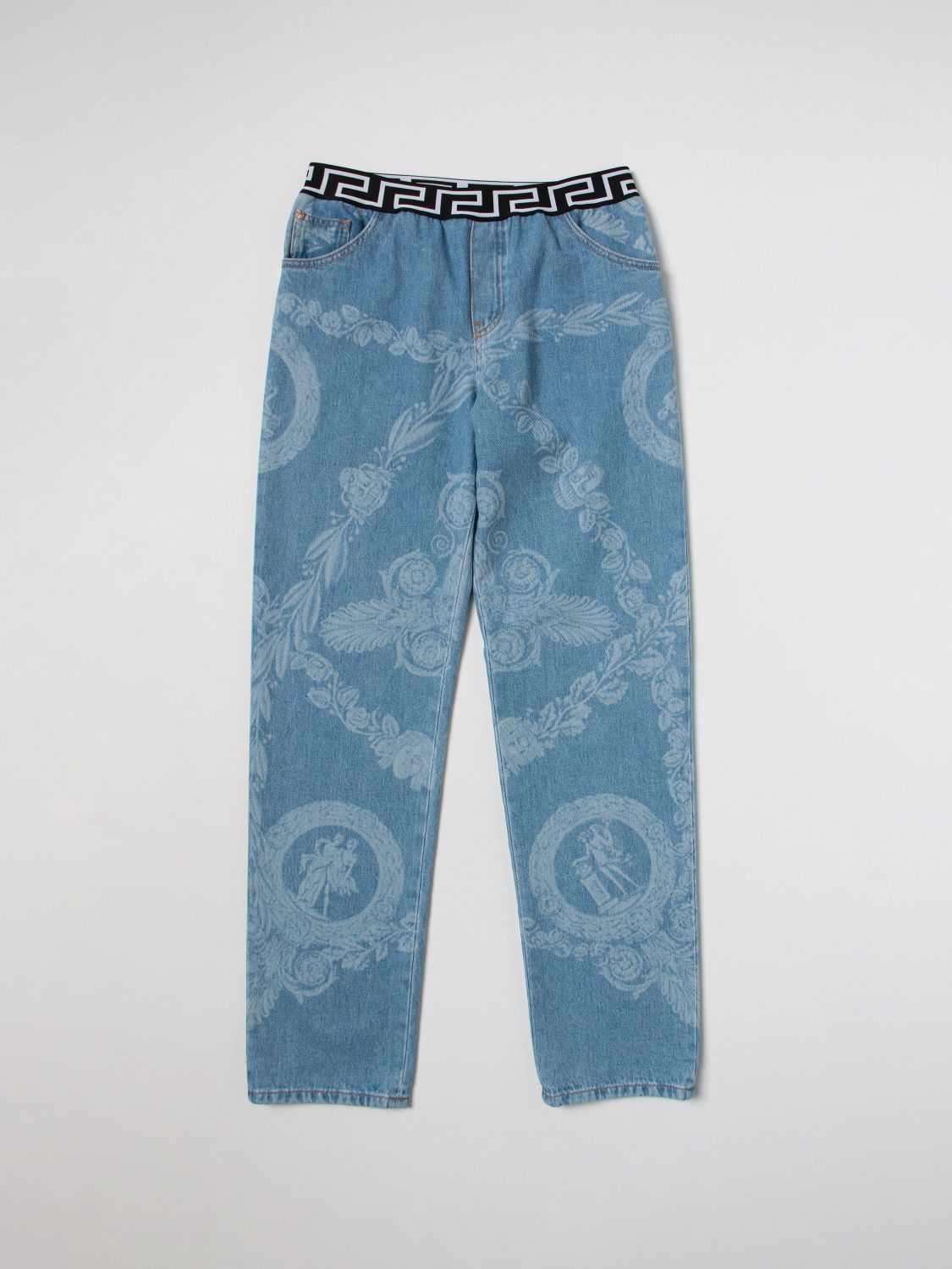 Young Versace Trousers  Kids Colour Gnawed Blue