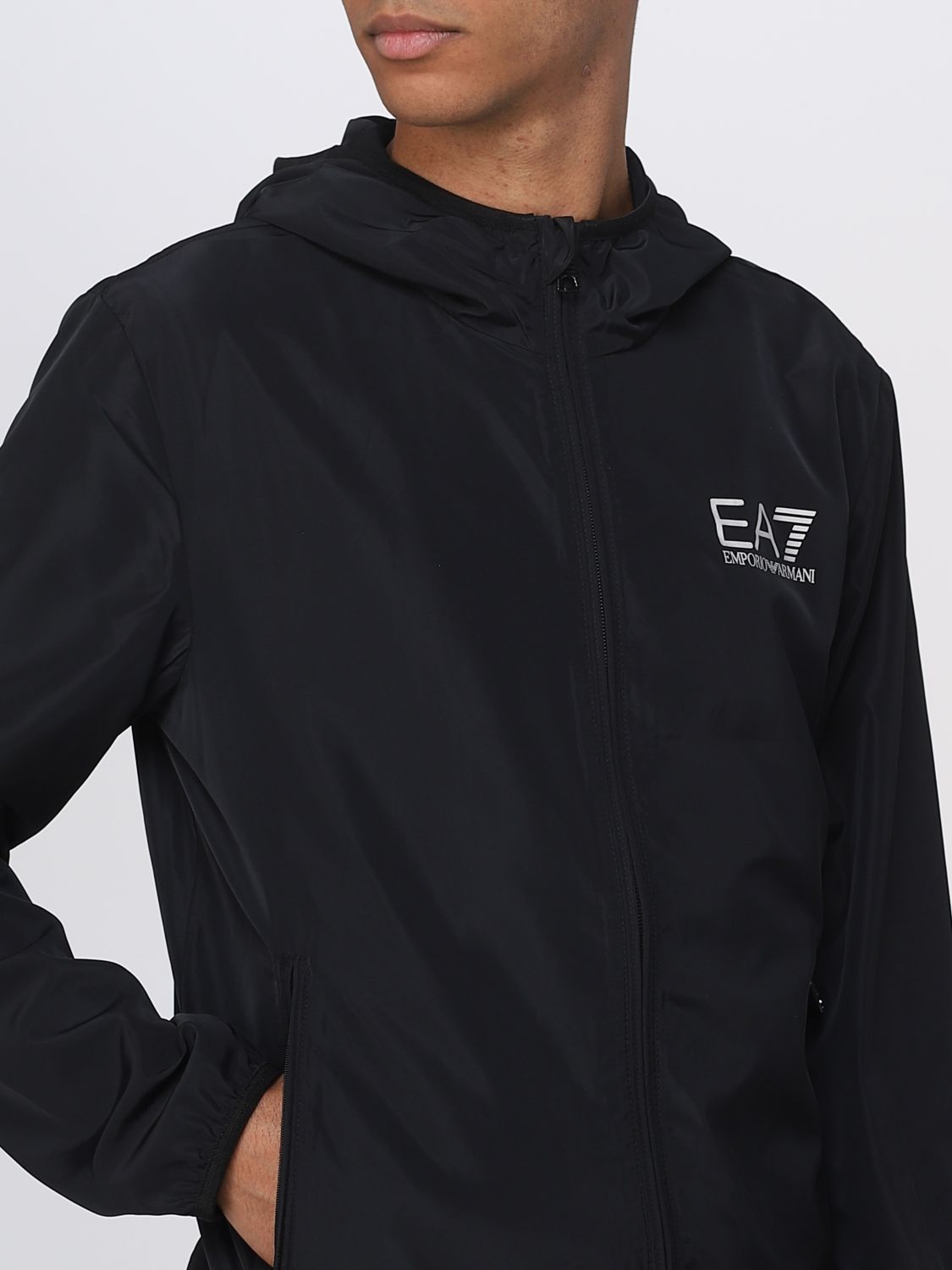 EA7: jacket for man - Black | Ea7 jacket 8NPB04PNN7Z online on GIGLIO.COM
