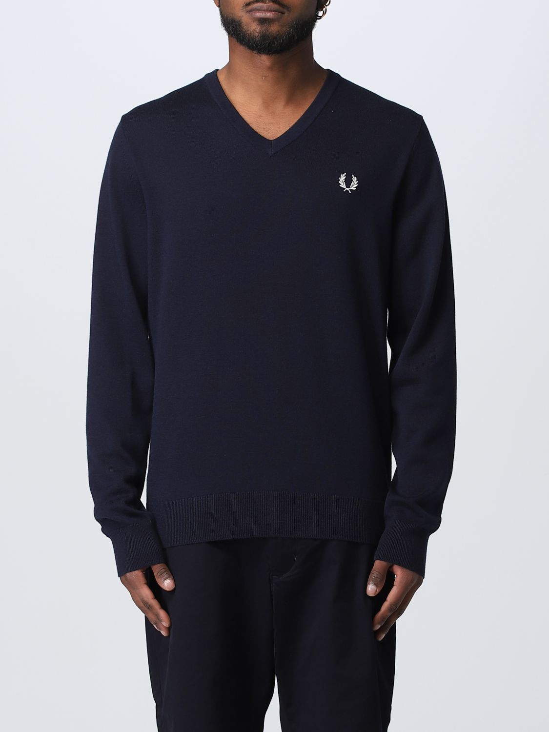 Fred Perry Sweater  Men Color Navy