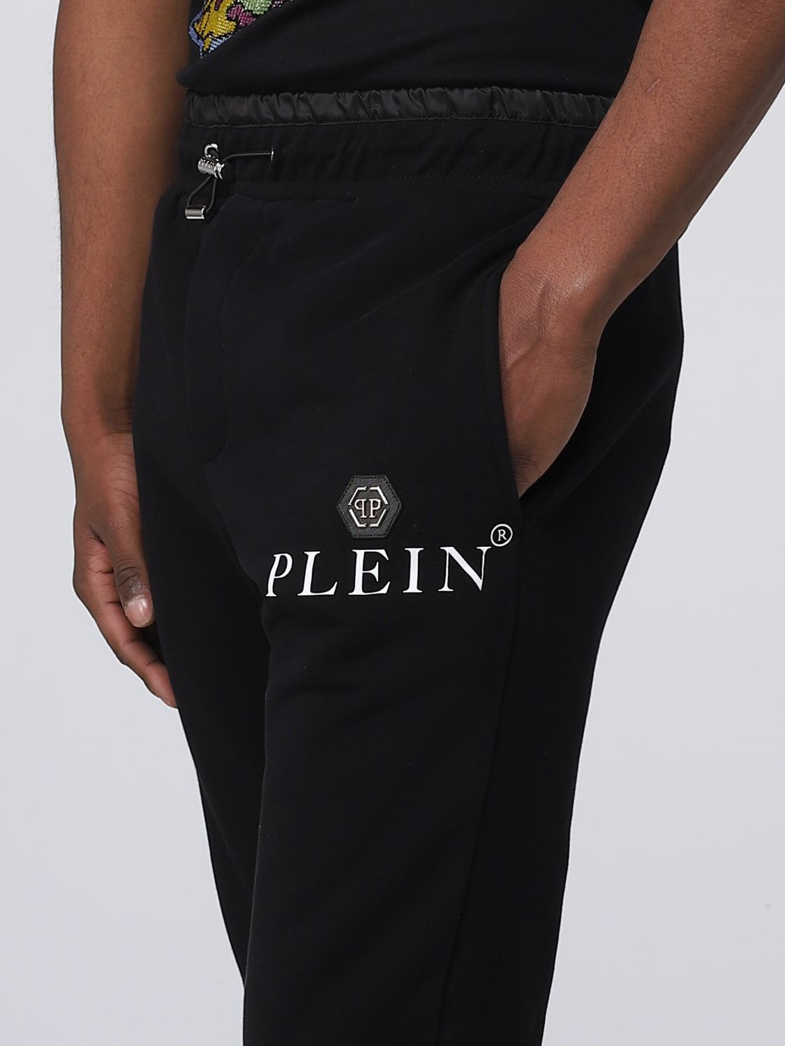 PHILIPP PLEIN: pants for man - Black | Philipp Plein pants ...