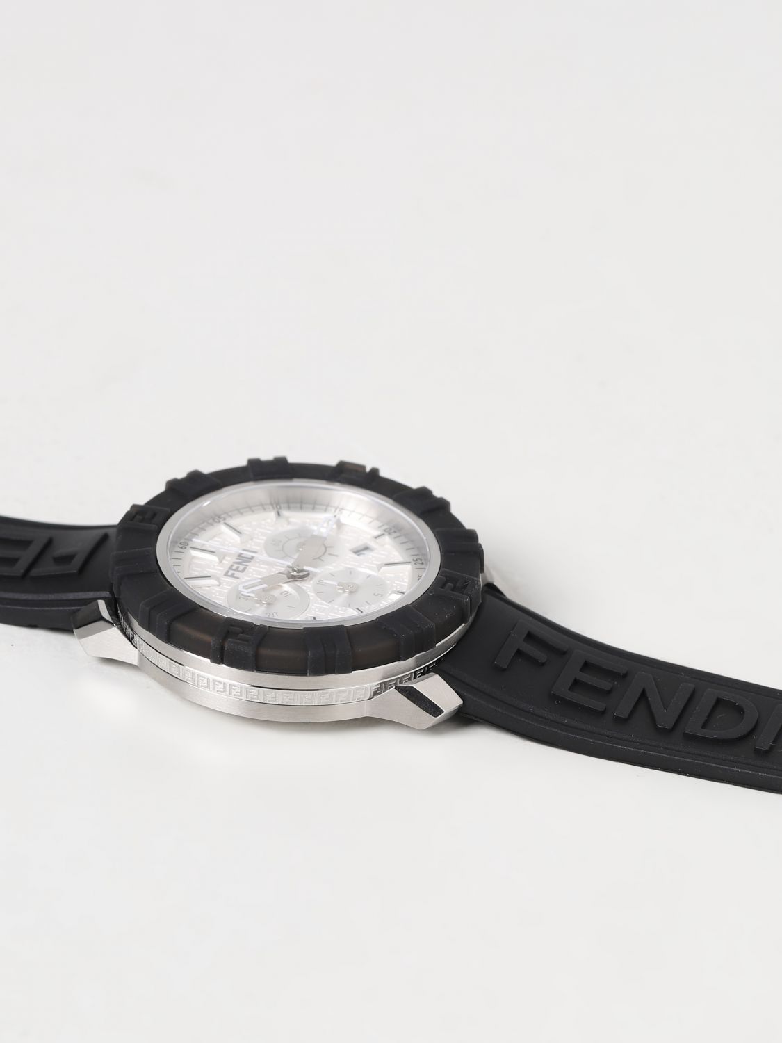 FENDI: watch in metal and rubber - White | Fendi watch FOW970AHPB ...