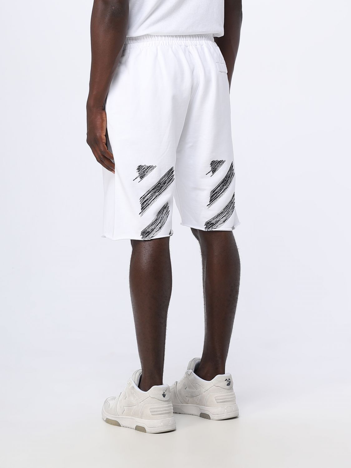 Off-White Outlet: shorts in cotton - Black