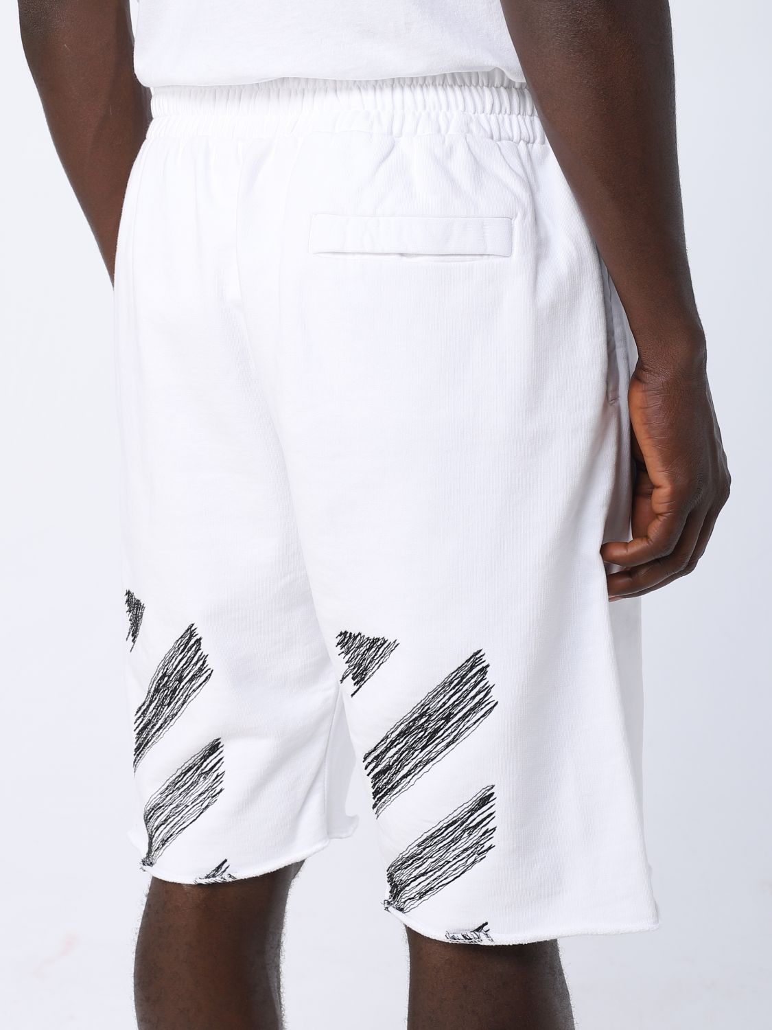 Off-White Outlet: shorts in cotton - Black