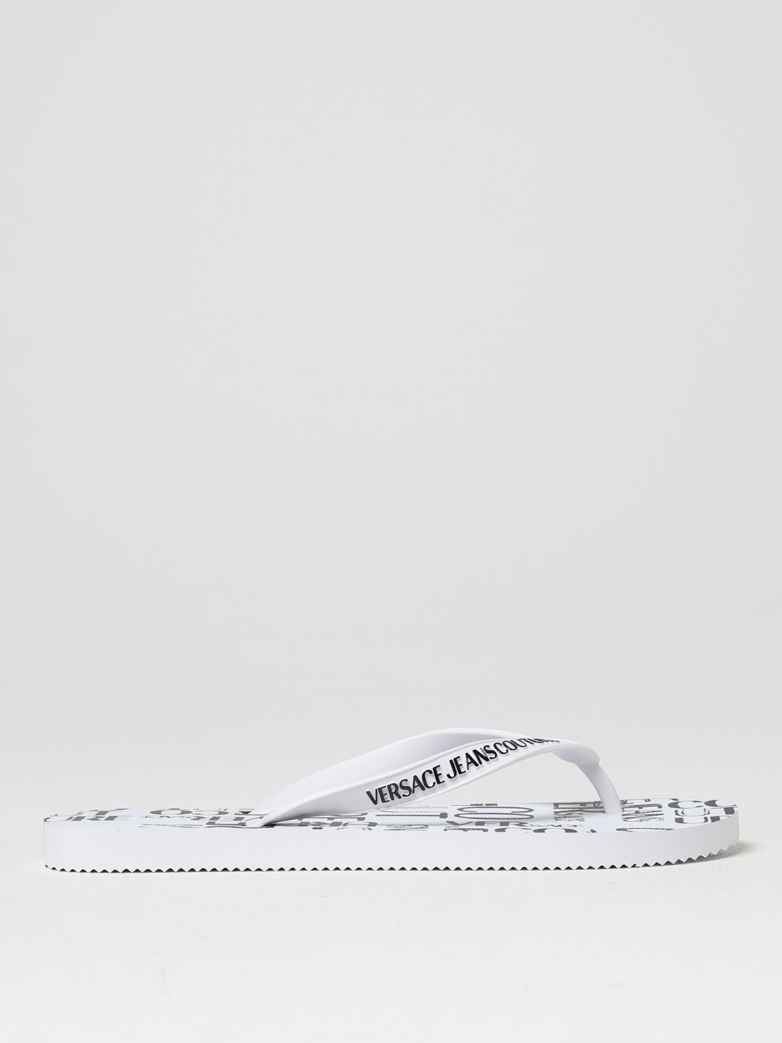 VERSACE JEANS COUTURE: sandals for men - White | Versace Jeans Couture ...