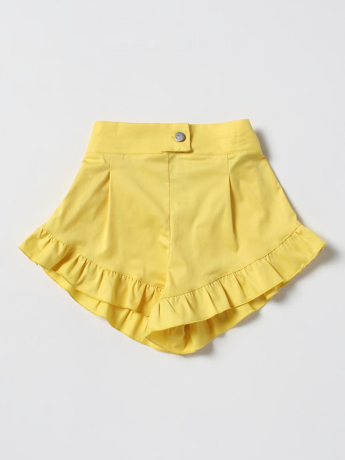 piccola-ludo-short-for-girls-yellow-piccola-ludo-short