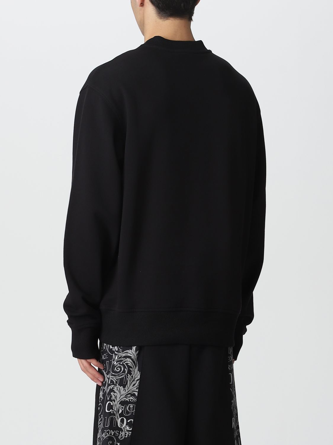 VERSACE JEANS COUTURE: sweatshirt for man - Black | Versace Jeans ...