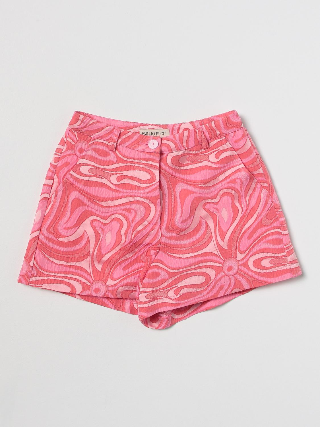 Pantaloncino Emilio Pucci Junior: Pantaloncino Emilio Pucci Junior bambina rosso 1
