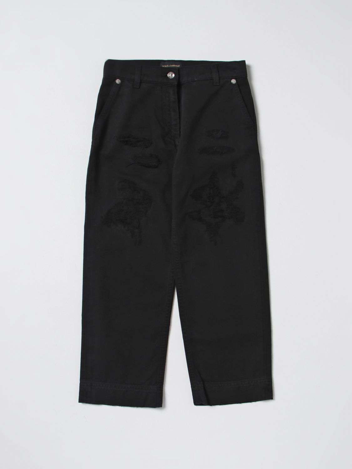 Dolce & Gabbana Kids' Denim Jeans In Black