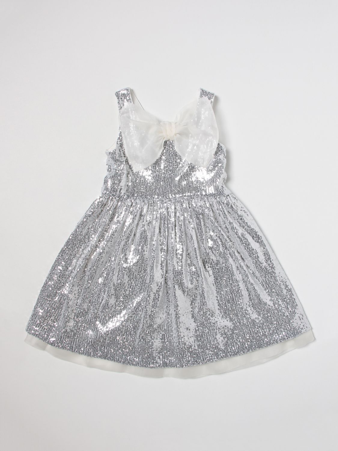 MI MI SOL: dress for girls - Silver | Mi Mi Sol dress MFAB549TS0741 ...