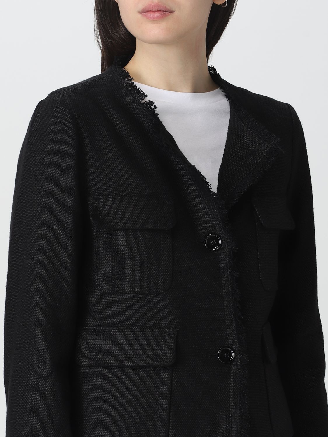 S MAX MARA: jacket for women - Black | S Max Mara jacket 2390410532600 ...