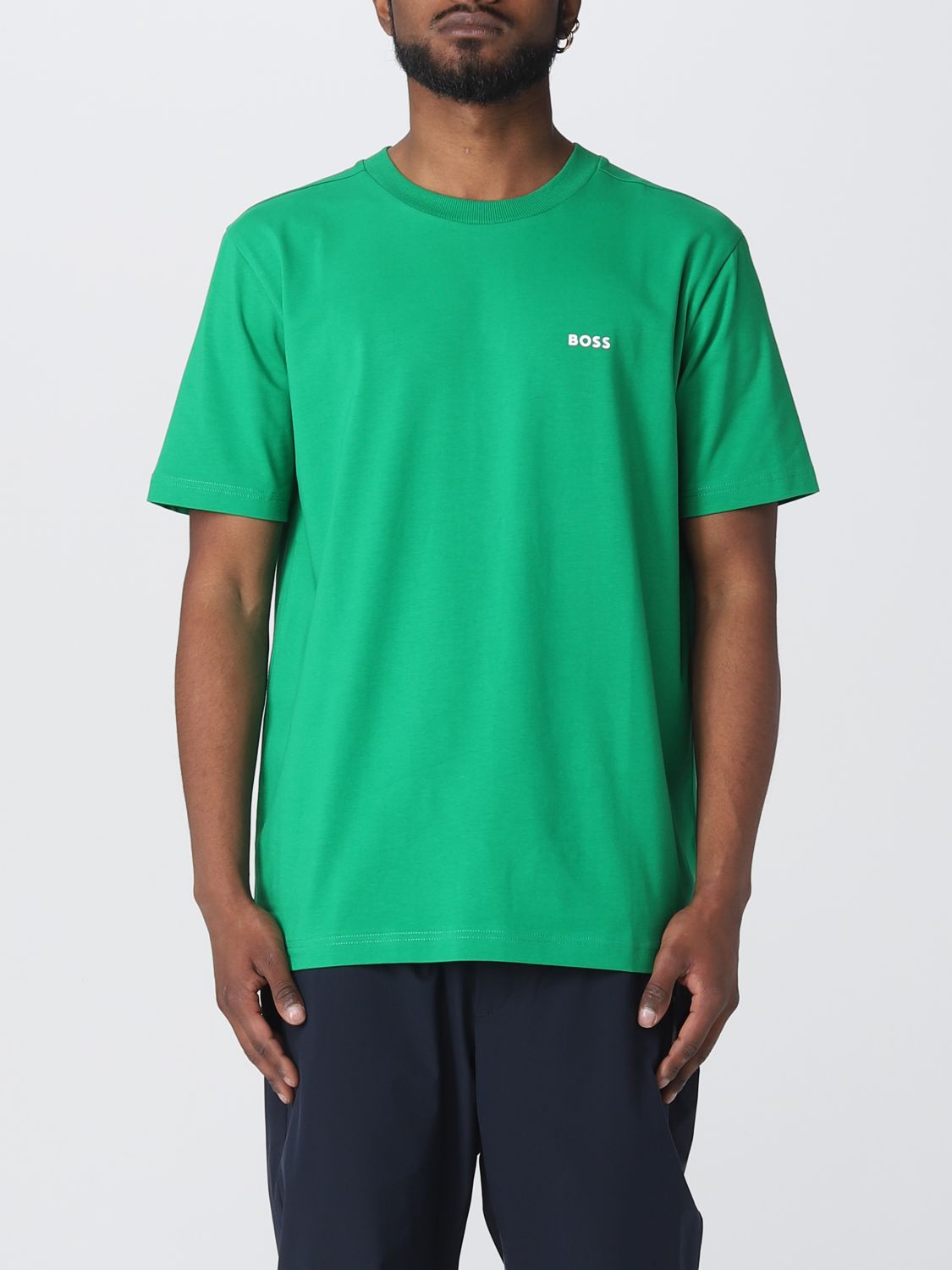 BOSS: t-shirt man Green | Boss t-shirt 50475828 on GIGLIO.COM