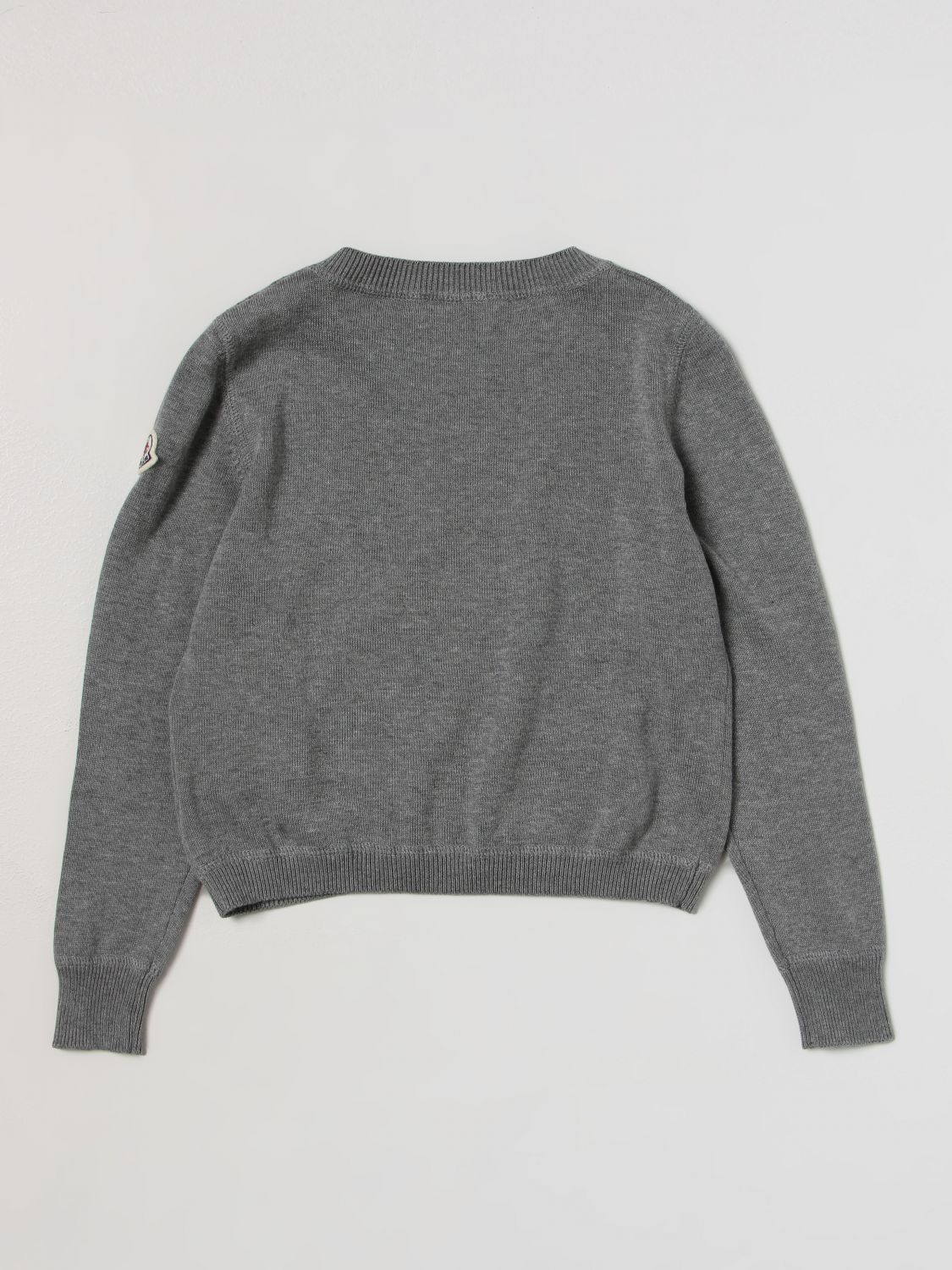 halvleder bevægelse Gøre klart MONCLER: sweater for girls - Grey | Moncler sweater 9C00005M1447 online on  GIGLIO.COM