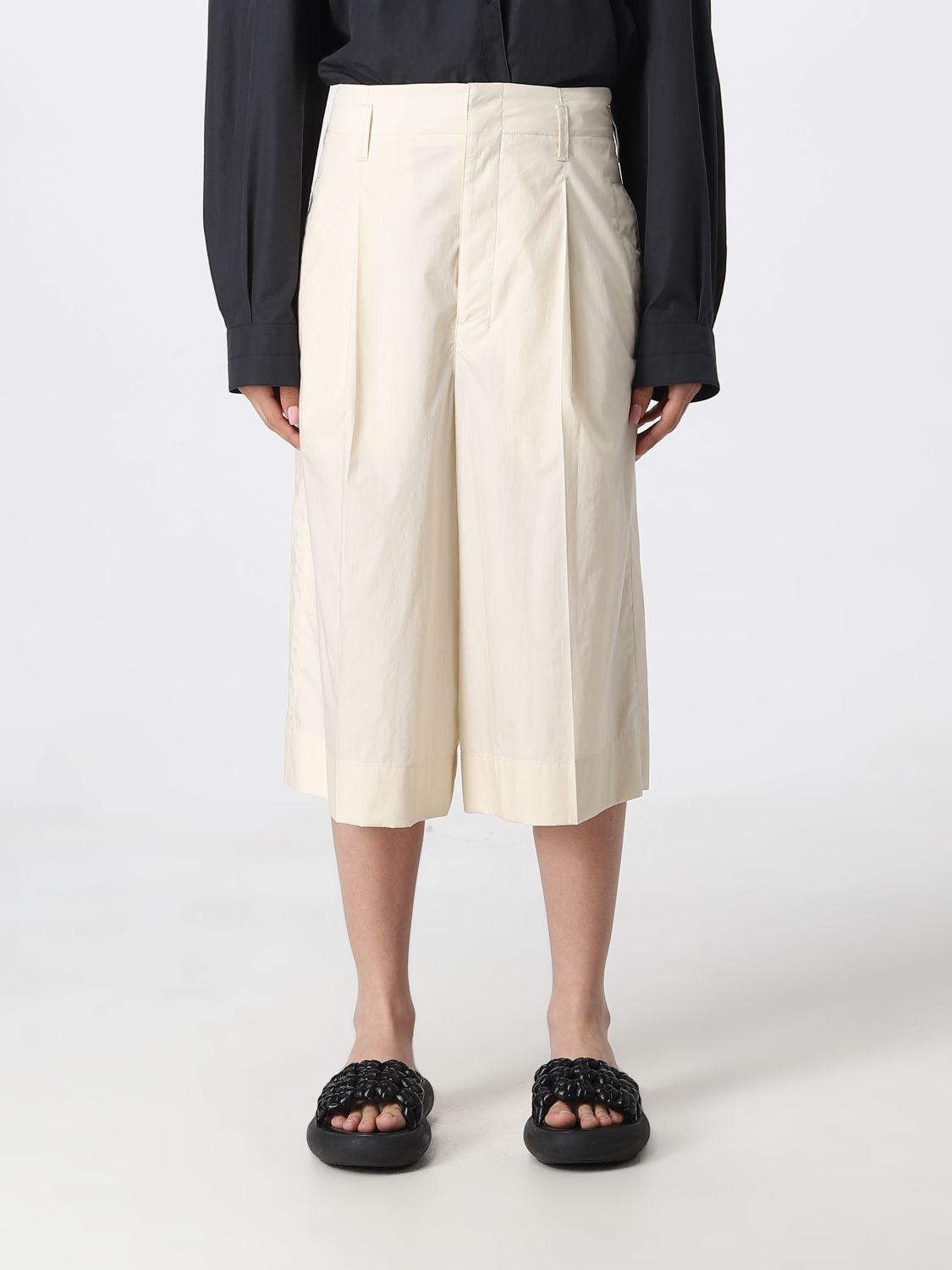 Lemaire Pants Woman Color Cream | ModeSens